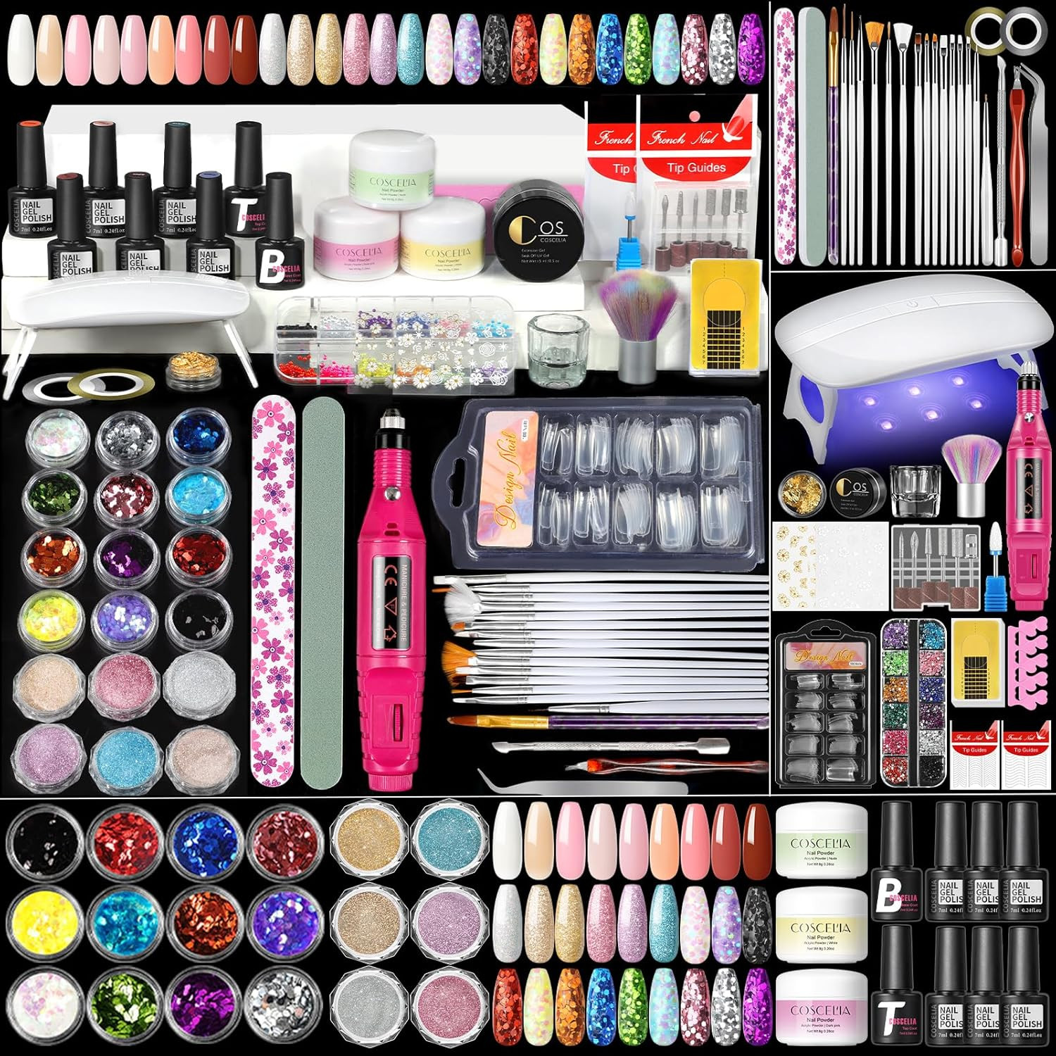 Acrylic Nail Kit for Beginners with Everything & Gel Nail Polish Acrylic Nail Kit for Beginners with Everything & Gel Nail Polish