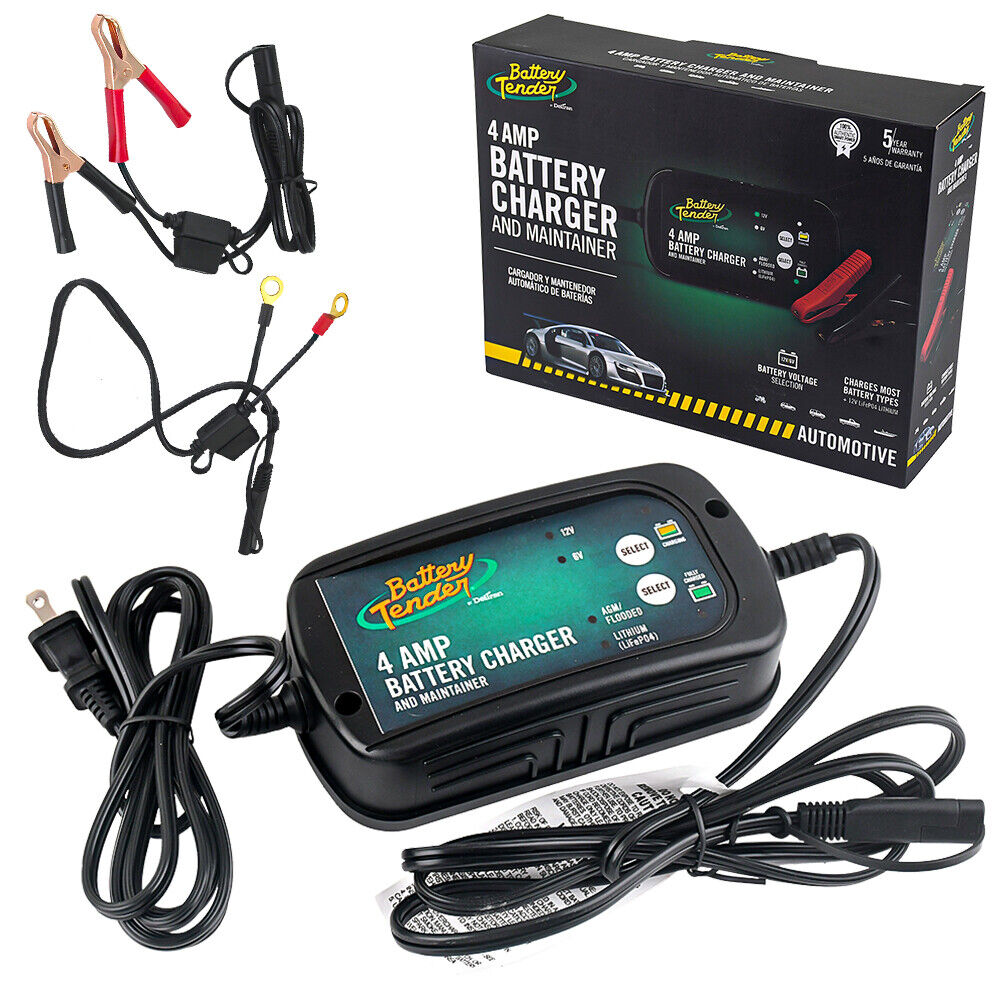 Battery Tender 6/12 Volt 4 Amp Charger 022-0209-DL-WH for Truck Motorcycle
