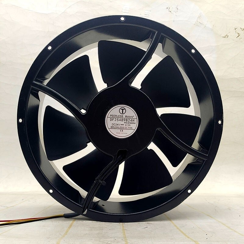 1 pcs new DF25489B24H 25489 24V 4.50A 25CM 3-wire metal frame cooling fan *vv
