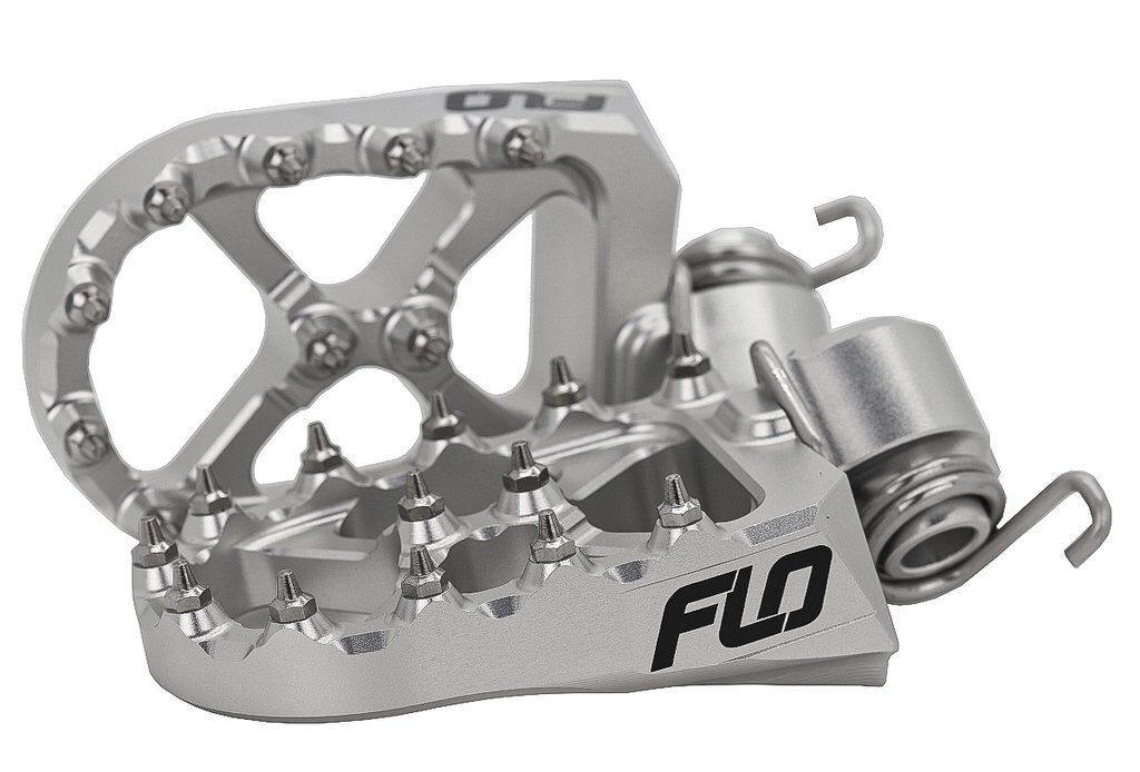 FLO MOTORSPORTS Flo Footpeg Low Silver Yam 10mm Back 12mm Down LOW-793S FLO MOTORSPORTS Flo Footpeg Low Silver Yam 10mm Back 12mm Down LOW-793S