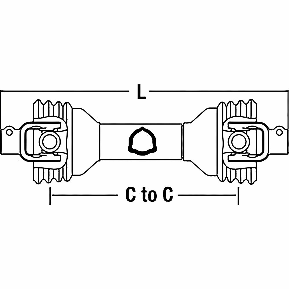 Economy Rotary Cutter Driveline Fits 100 Series Size 5 14006542 Assemblies CS511