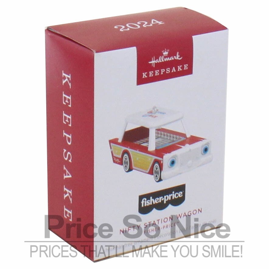 Hallmark Keepsake 2024 - Fisher-Price Nifty Station Wagon Ornament Hallmark Keepsake 2024 - Fisher-Price Nifty Station Wagon Ornament