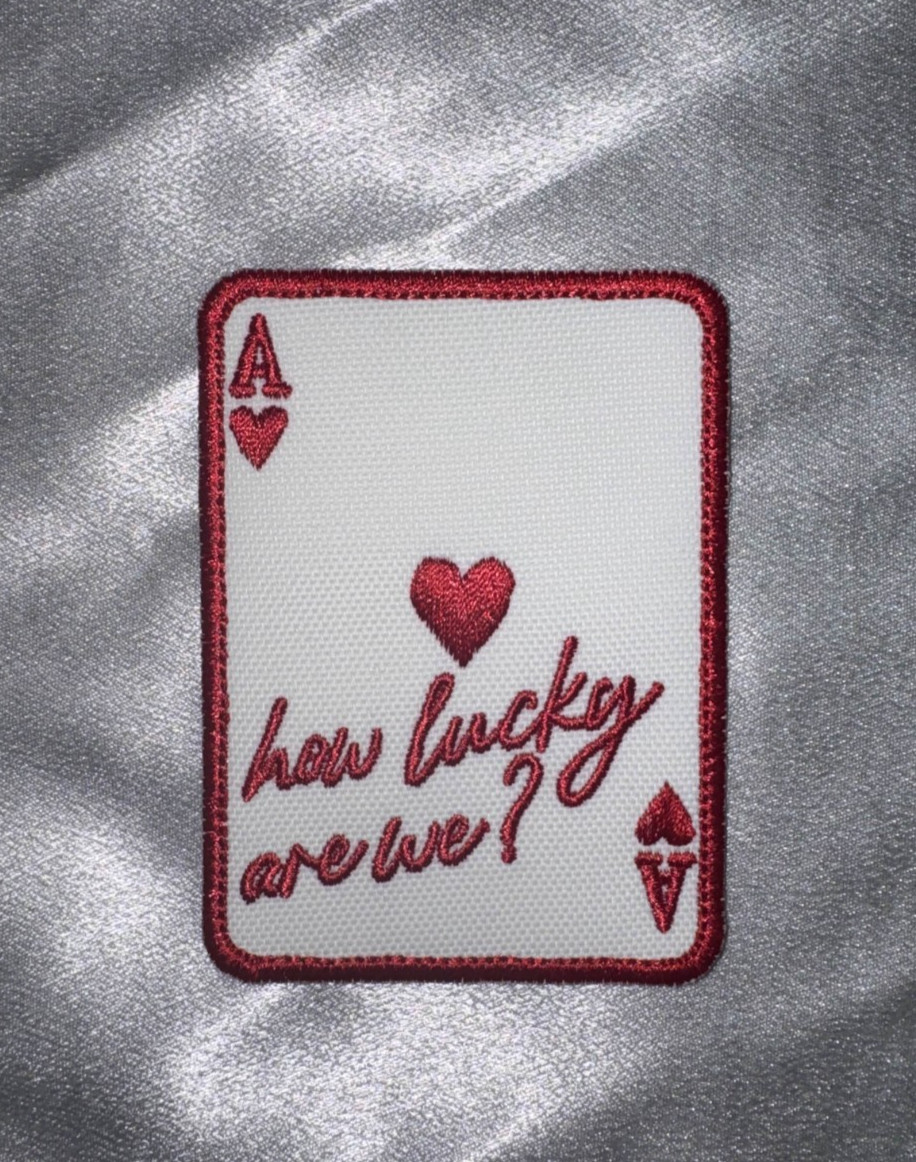 How Lucky Are We? Zach Bryan Embroidery Patch How Lucky Are We? Zach Bryan Embroidery Patch