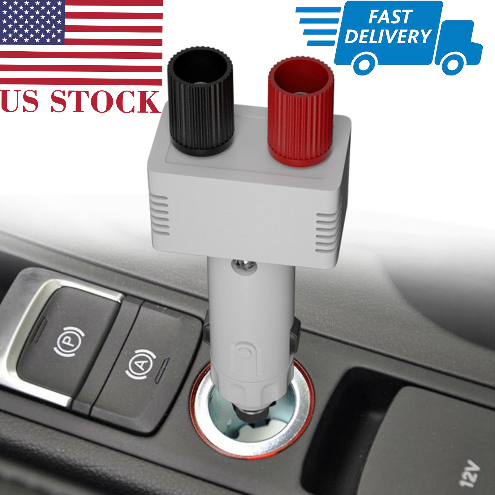 1pc 12V 24V DC Car Cigarette Lighter Socket with Binding Posts 10A Fuse US Stock 1pc 12V 24V DC Car Cigarette Lighter Socket with Binding Posts 10A Fuse US Stock