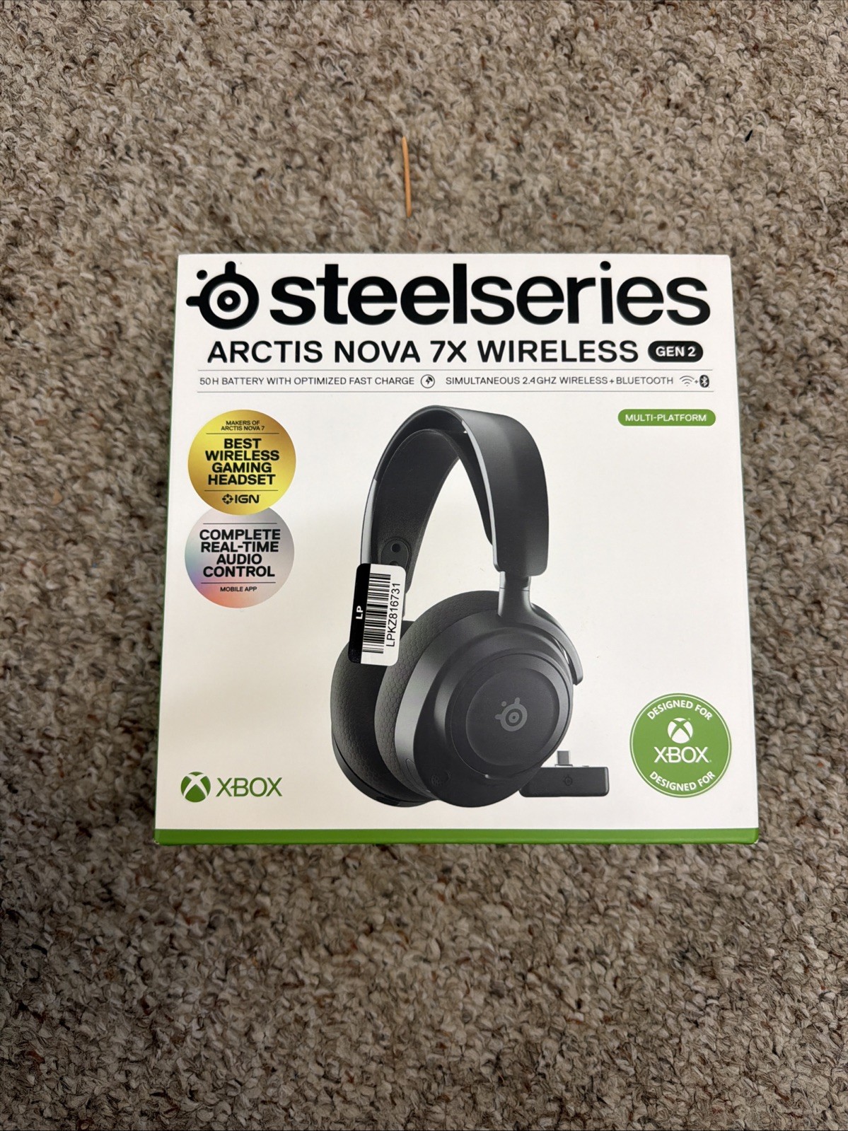 SteelSeries Arctis Nova 7X Gen 2 Wireless Gaming Headset Xbox PS5 PC Bluetooth