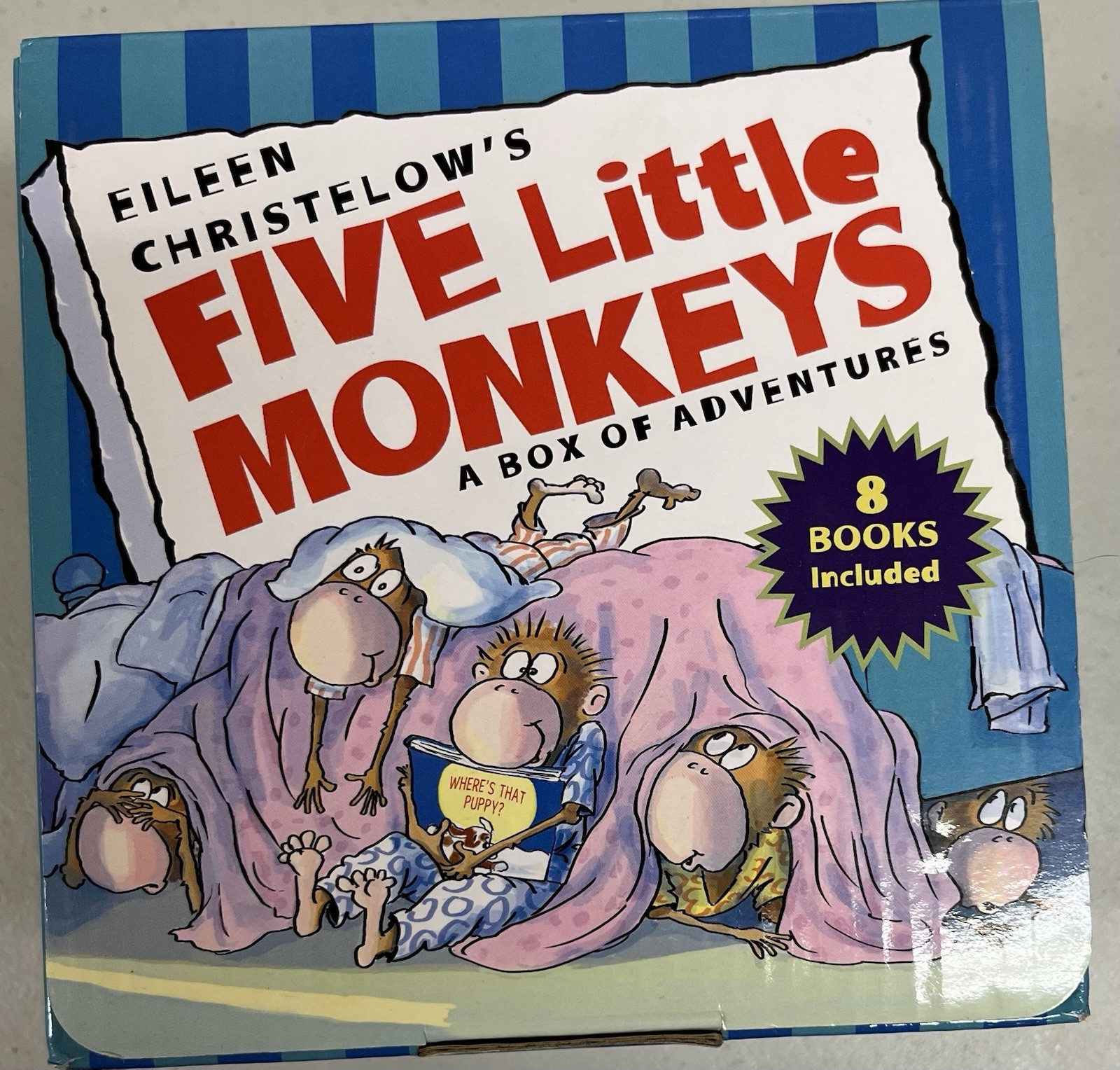Five Little Monkeys: Adventures By Eileen Christelow 8 Books Box - Ages 4-7 - BB Five Little Monkeys: Adventures By Eileen Christelow 8 Books Box - Ages 4-7 - BB