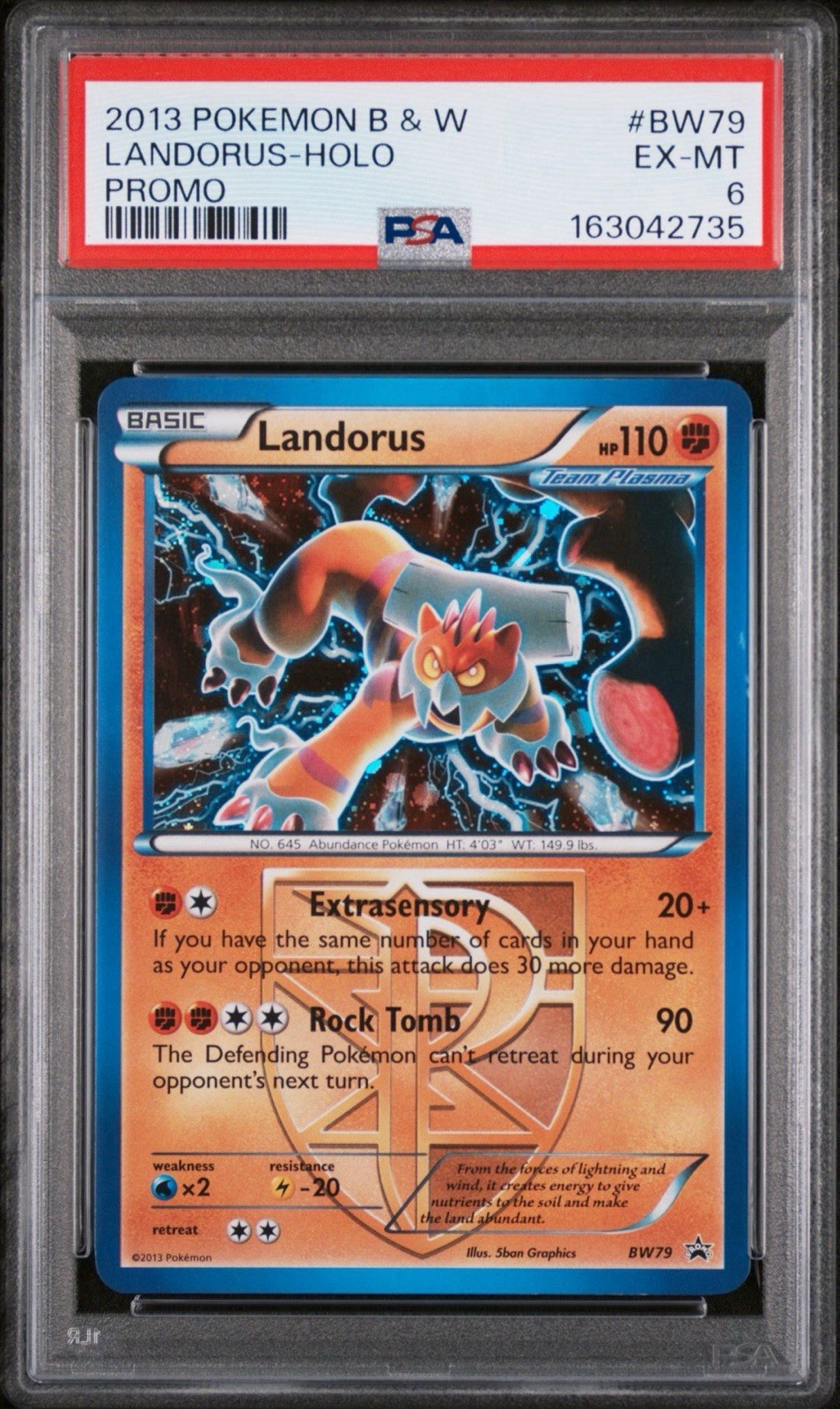 2013 Landorous BW79 Black Star Promo Cosmos Holo ✨ NEW CERT ✨ LOW POP ✨ PSA 6 2013 Landorous BW79 Black Star Promo Cosmos Holo ✨ NEW CERT ✨ LOW POP ✨ PSA 6