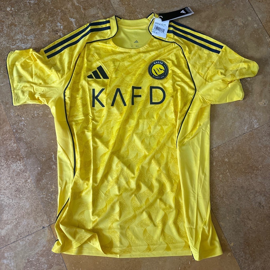 NWT's Adidas Al Nassr FC 2025/26 Home Replica Jersey #7 Ronaldo JN7982 Men's XL NWT's Adidas Al Nassr FC 2025/26 Home Replica Jersey #7 Ronaldo JN7982 Men's XL