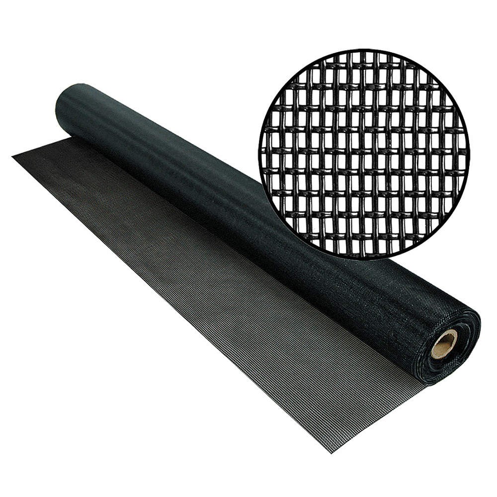 PHIFER 3004134 Screen, Roll, 50 ft L, 4 ft W, Black 30AC04