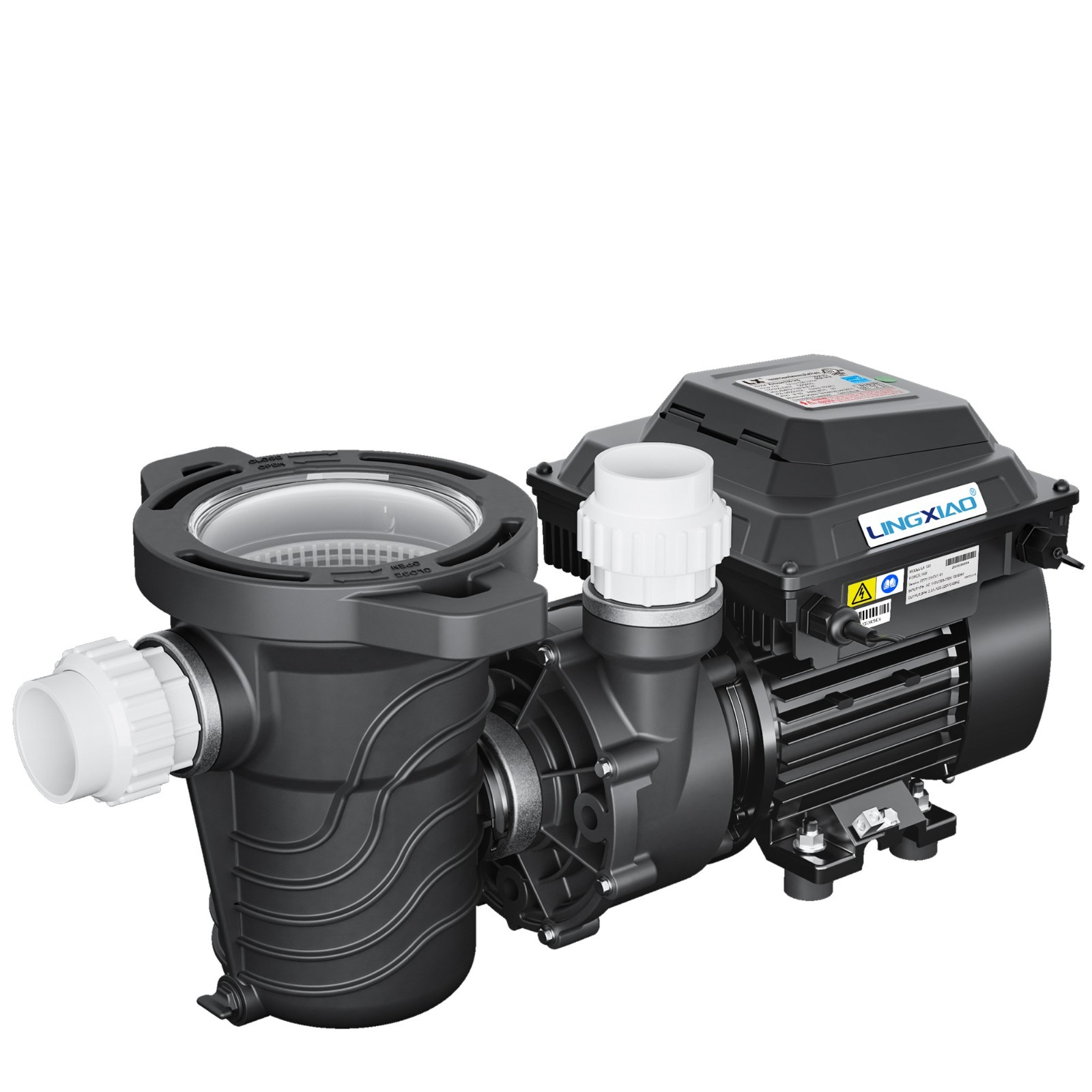 LINGXIAO Above Ground Variable Speed Pool Pump 1HP, Energy Star, 5230GPH, 115V