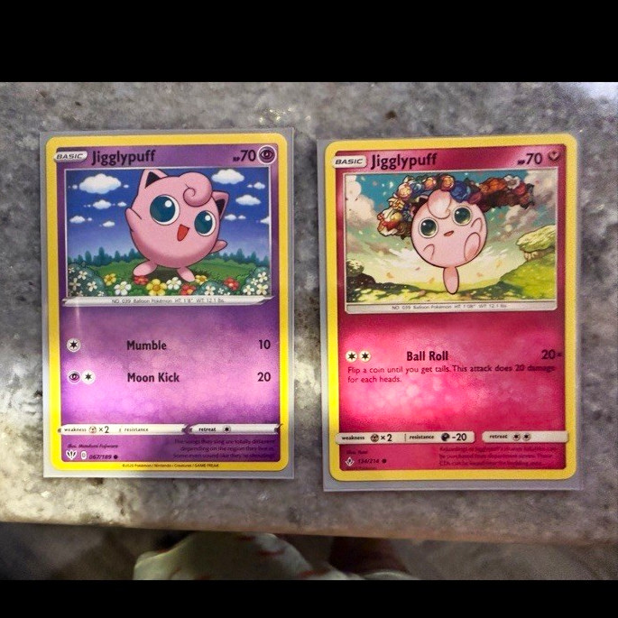 Pokemon TCG Jigglypuff 2-Card Lot Crown Zenith EN 067/189 & 134/214 Pokemon TCG Jigglypuff 2-Card Lot Crown Zenith EN 067/189 & 134/214