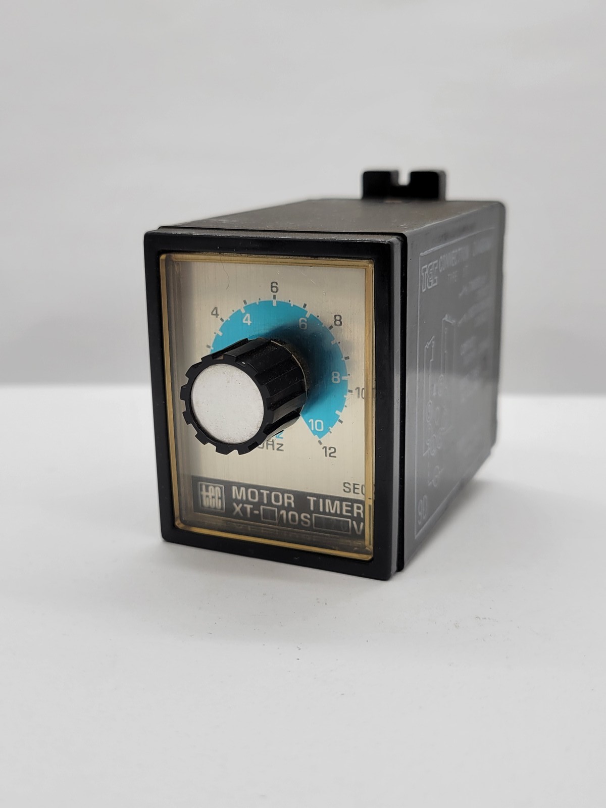 Tokyo Electric XT10S Motor Timer Delay Contact 0-12Sec 8Pin 120V Analog Dial