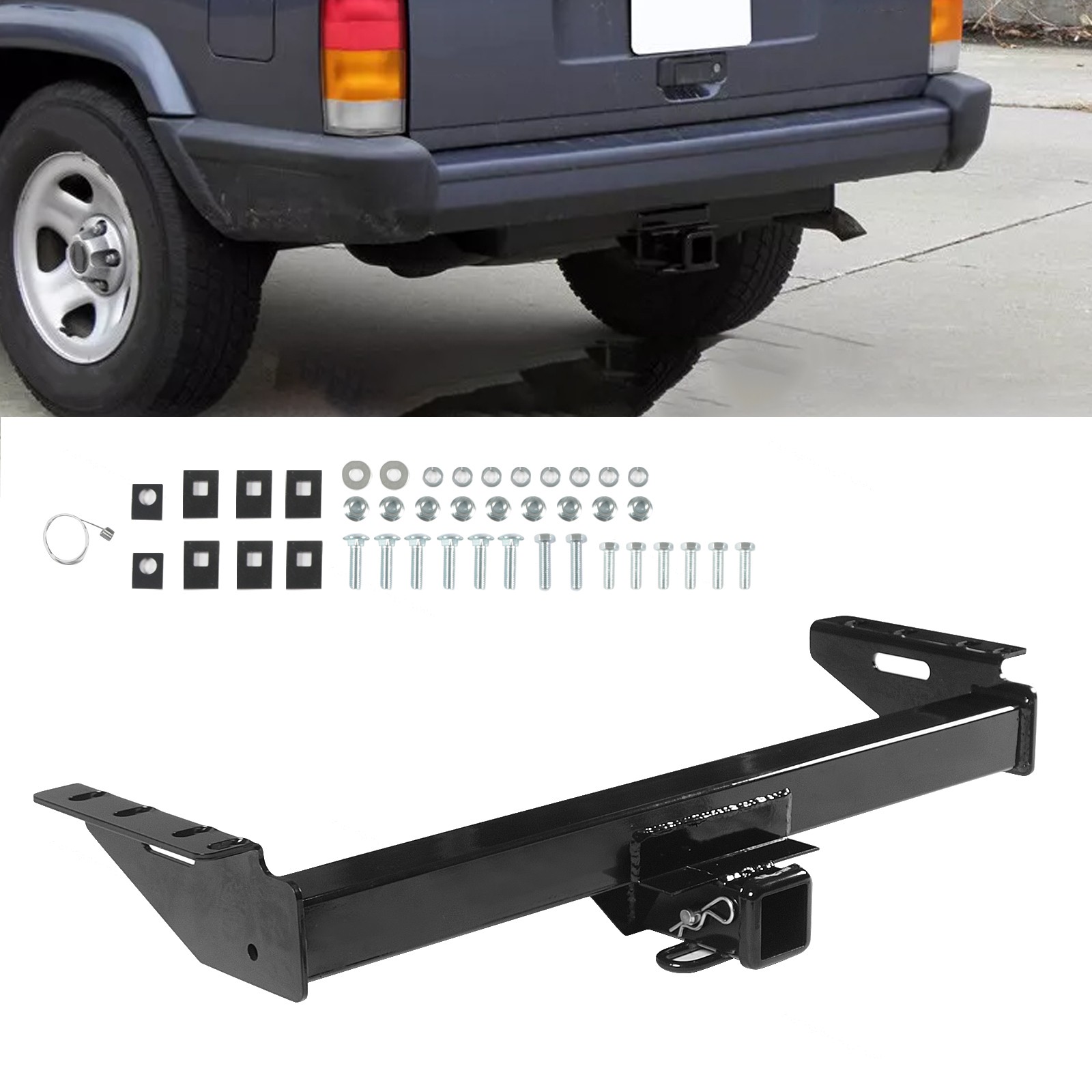 Trailer Towing Hitch 2 Inch Receiver Fit For Jeep Cherokee 1984 1985-2001