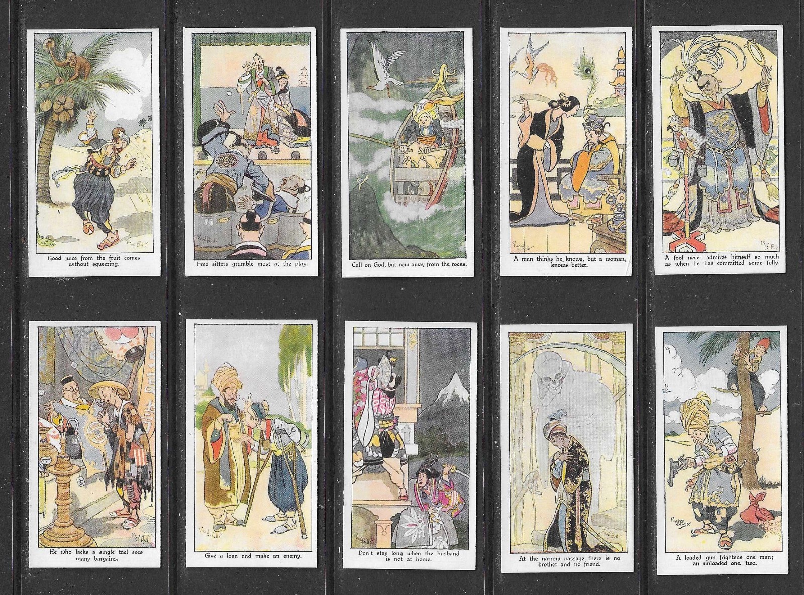 Ardath 1932 EASTERN PROVERBS set cigarette cards (EP2) Ardath 1932 EASTERN PROVERBS set cigarette cards (EP2)