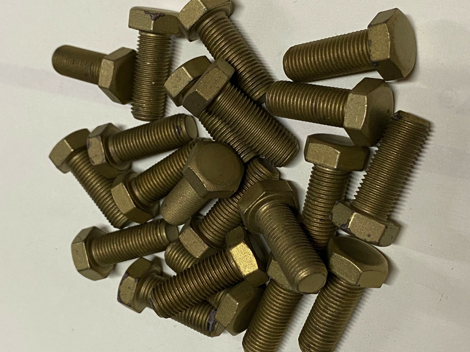 (10) 3/8”-24 X 1 Hex Cap Screw BRASS Bolt Fastener fine thread 3/8-24 1” (10) 3/8”-24 X 1 Hex Cap Screw BRASS Bolt Fastener fine thread 3/8-24 1”
