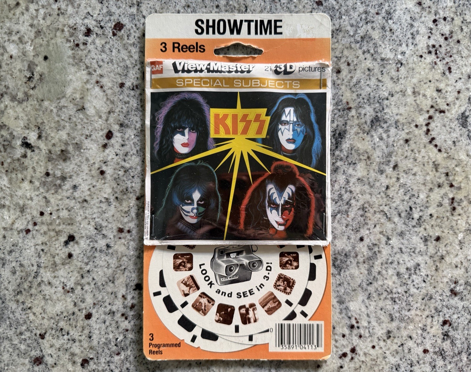 KISS 1979 GAF SHOWTIME VIEWMASTER SET SEALED ON CARD AUCOIN VINTAGE RARE KISS 1979 GAF SHOWTIME VIEWMASTER SET SEALED ON CARD AUCOIN VINTAGE RARE