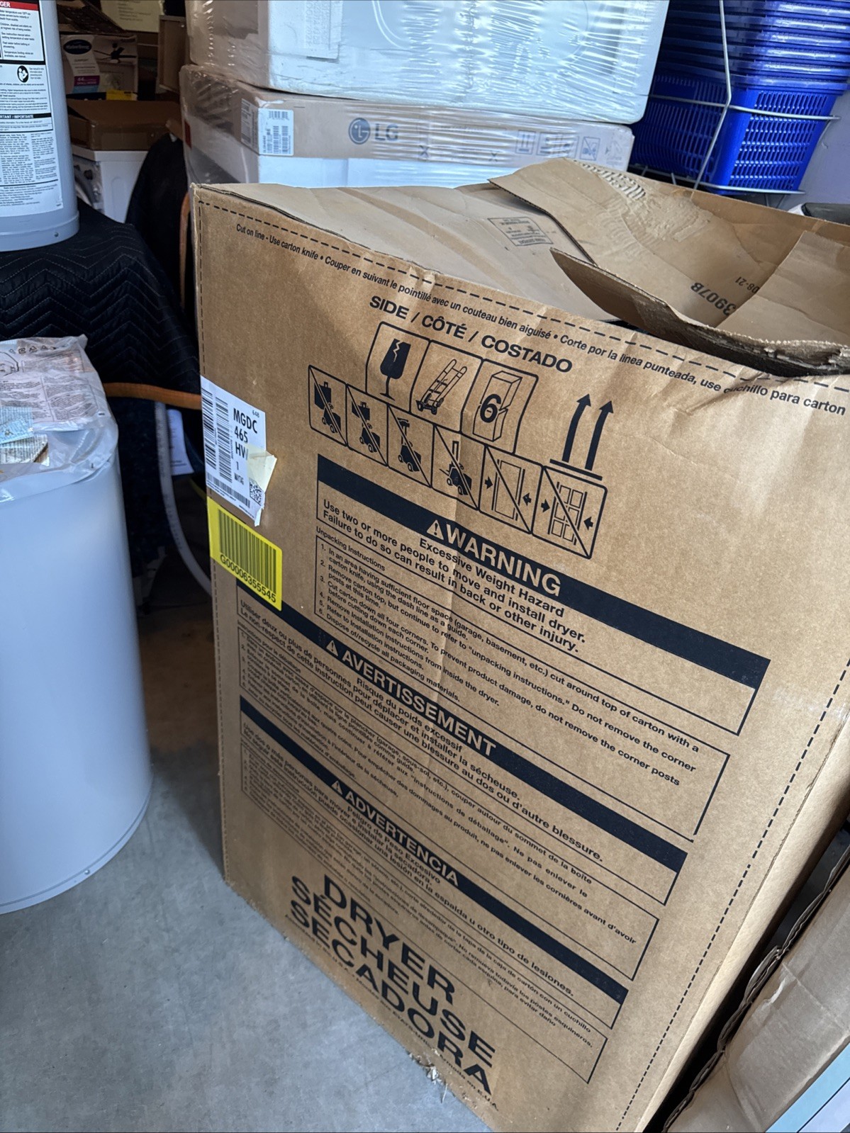 NEW IN BOX White Maytag Gas Dryer MGDC465HW. Warranty NEW IN BOX White Maytag Gas Dryer MGDC465HW. Warranty