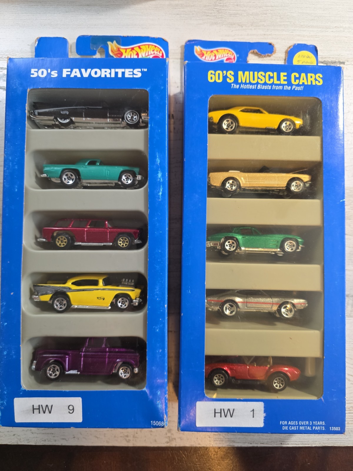 Vintage Hot Wheels Gift Pack Lot 50's Favorites & 60's Muscle Cars Sealed NIB Vintage Hot Wheels Gift Pack Lot 50's Favorites & 60's Muscle Cars Sealed NIB