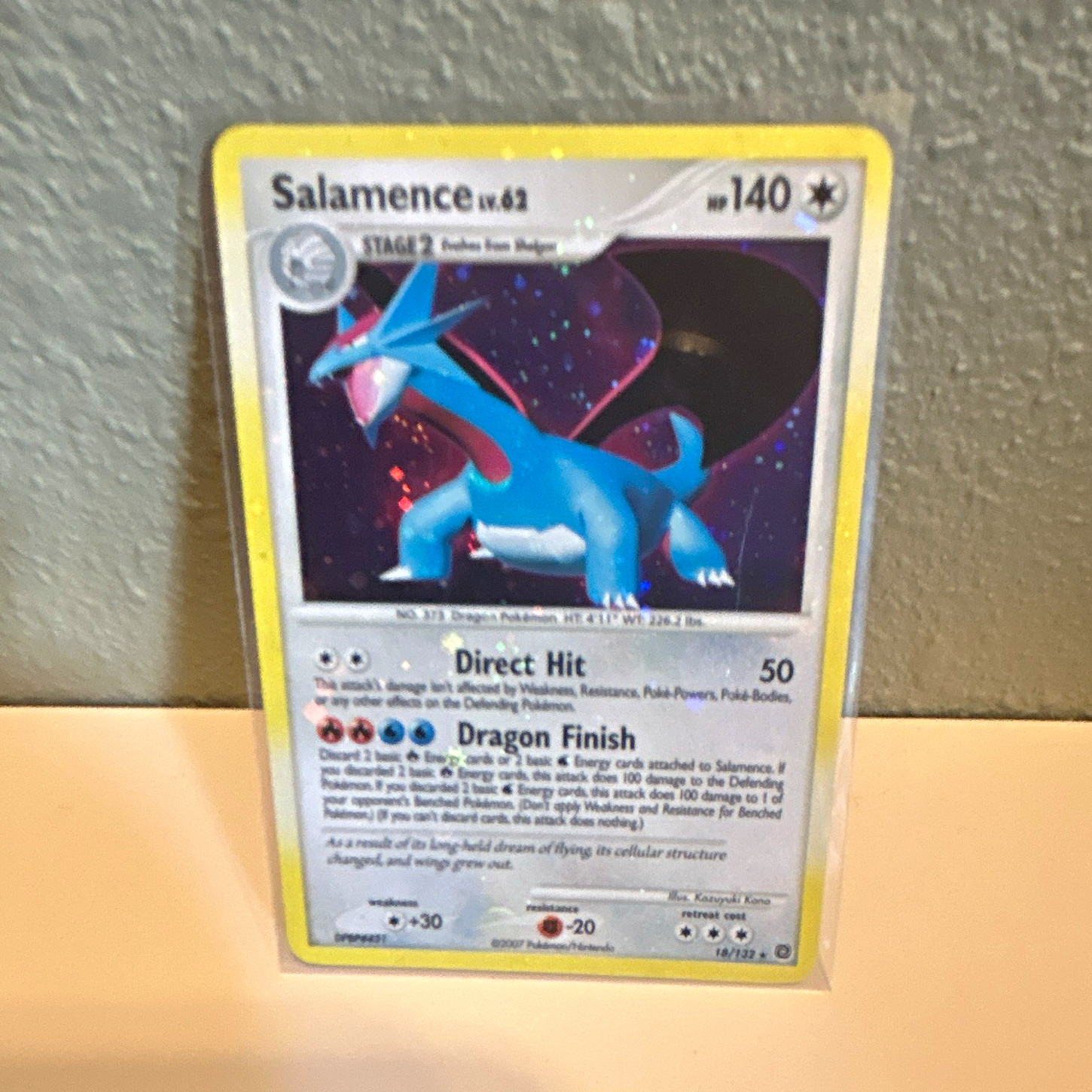 Pokemon Company Salamence 18/132 Secret Wonders Holo Rare Stage 2 140HP English Pokemon Company Salamence 18/132 Secret Wonders Holo Rare Stage 2 140HP English
