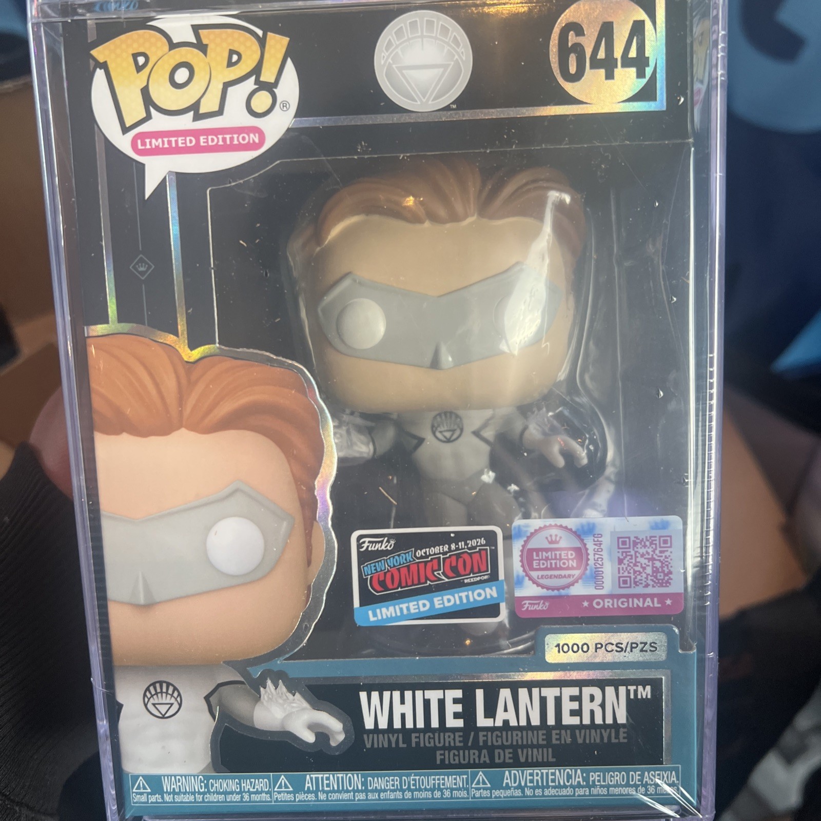 Funko Pop DC White Lantern NYCC CON STICKER 2026 Exclusive LE 1000 