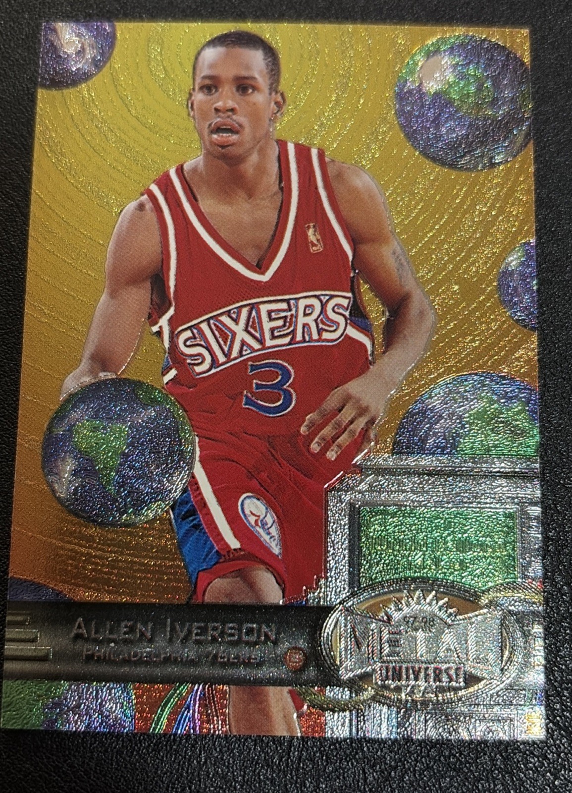SkyBox 1997-98 Metal Universe Insert Allen Iverson 76ers #20