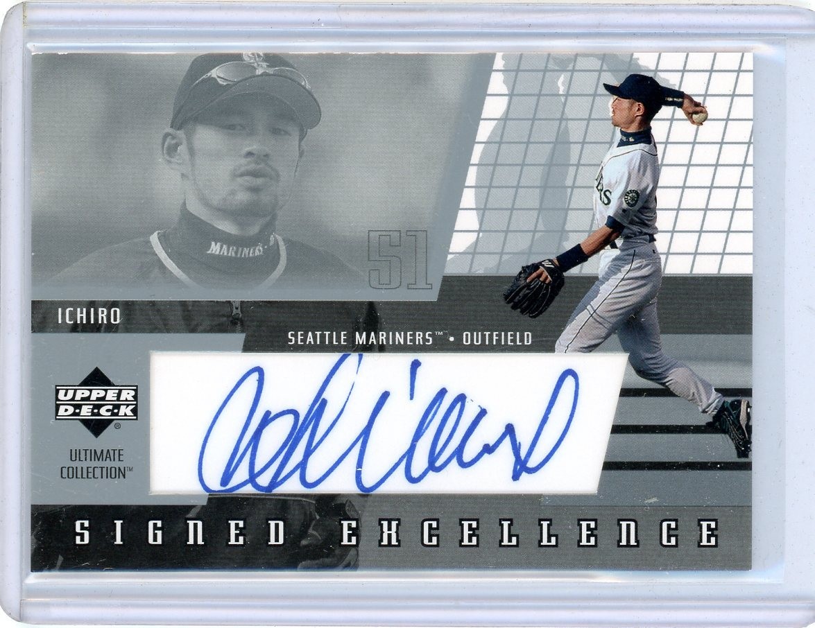 ICHIRO SUZUKI 2002 UD Ultimate Collection BASEBALL #I6 Autograph AUTO CARD