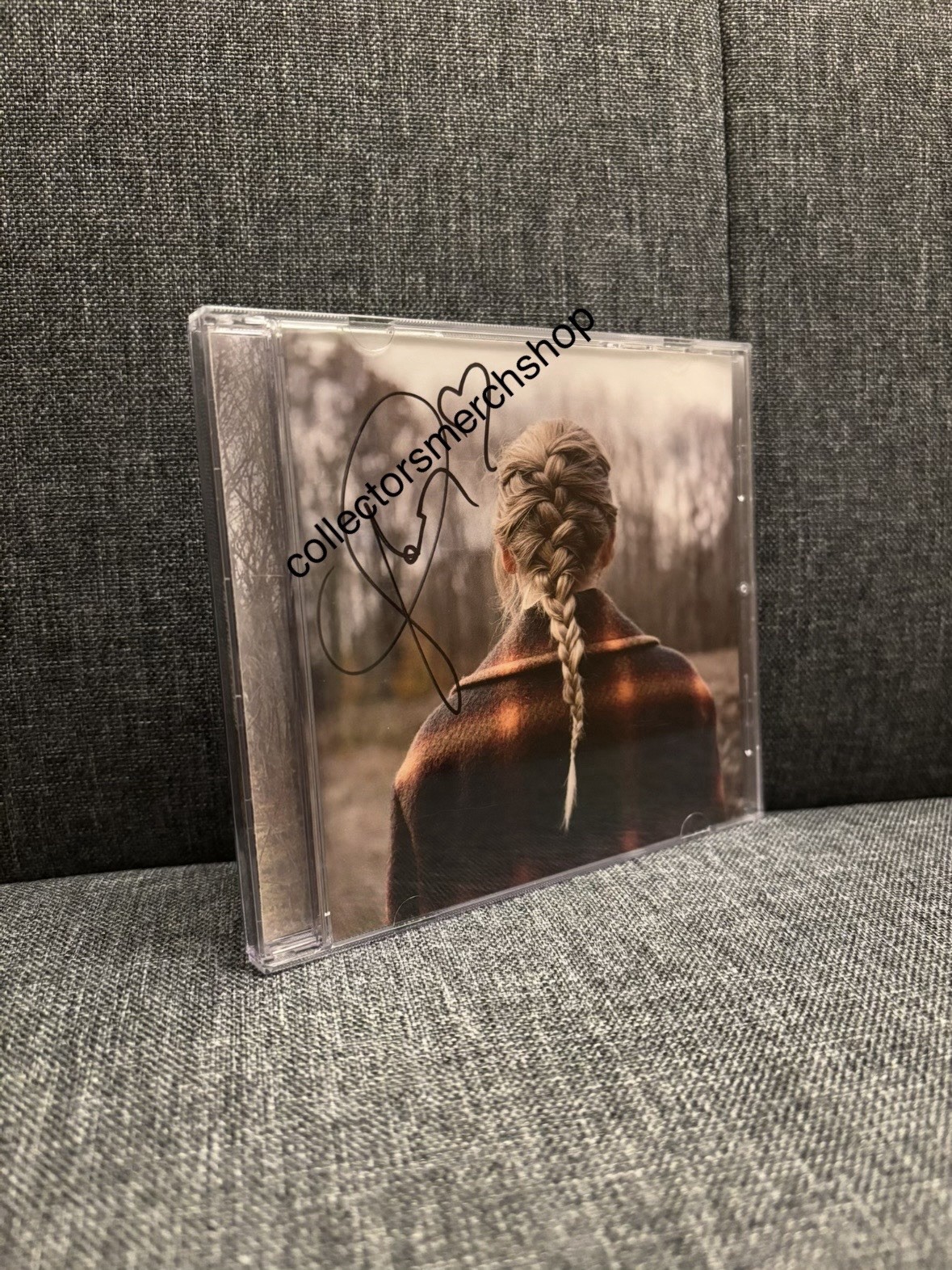 Taylor Swift evermore CD with Hand-Signed Booklet with Heart (Extremely Rare)