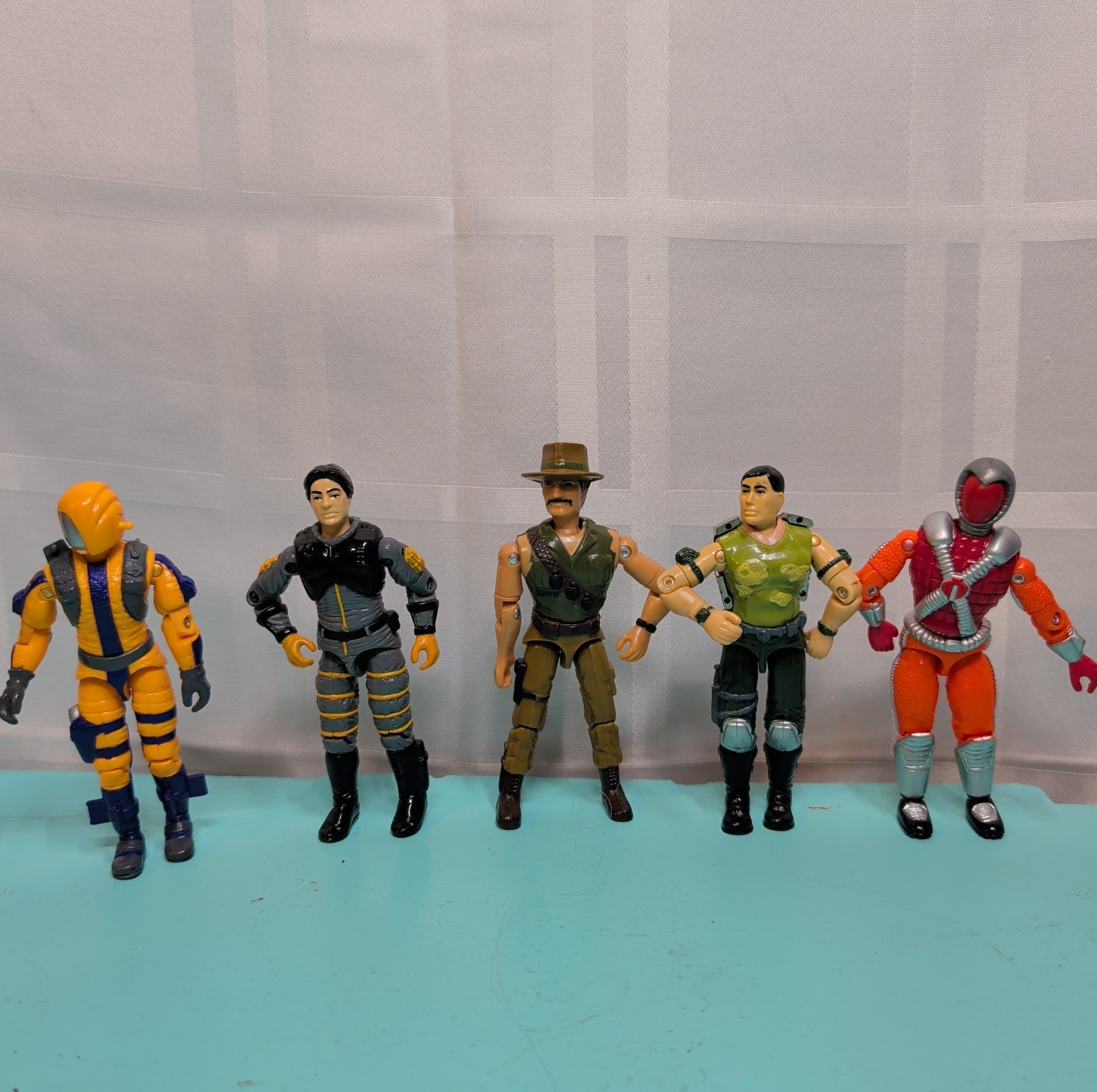 Vintage 80s 90s G.I. Joe Lanard Military Action Figure Lot - 5 Loose 3.75\ Vintage 80s 90s G.I. Joe Lanard Military Action Figure Lot - 5 Loose 3.75\