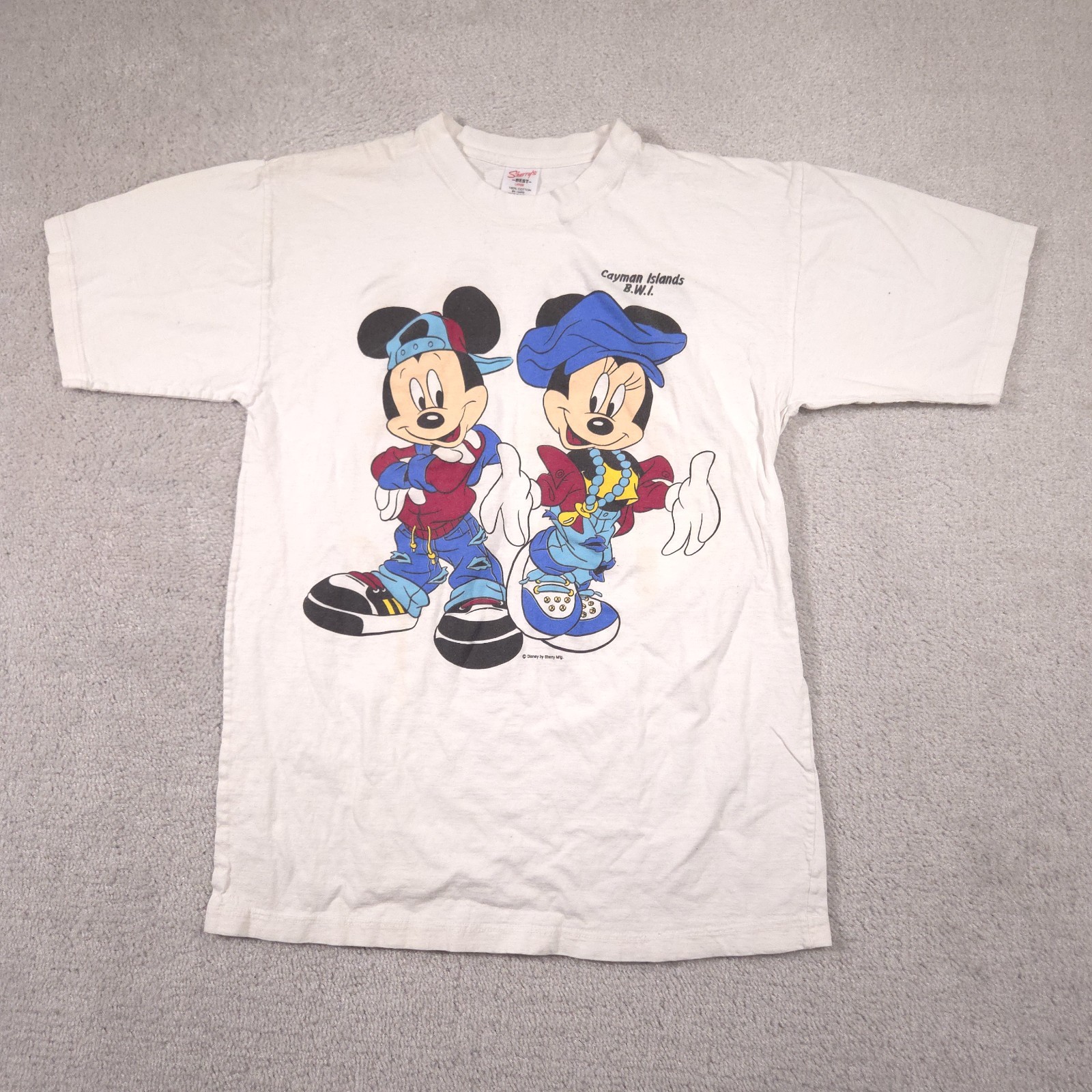 Vtg 90s Disney Mickey Minnie Hip Hop Streetwear Mens Large Sherry Tee Vtg 90s Disney Mickey Minnie Hip Hop Streetwear Mens Large Sherry Tee
