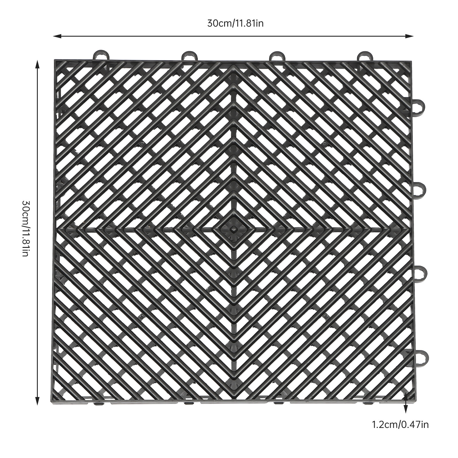 New Interlocking Garage Floor Tiles 25/55 PCS Deck 12\