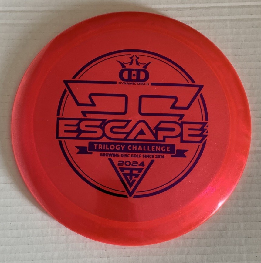 Dynamic Discs Escape Trilogy Challenge 2024 Lucid-Ice Glimmer Red 163g Fairway 