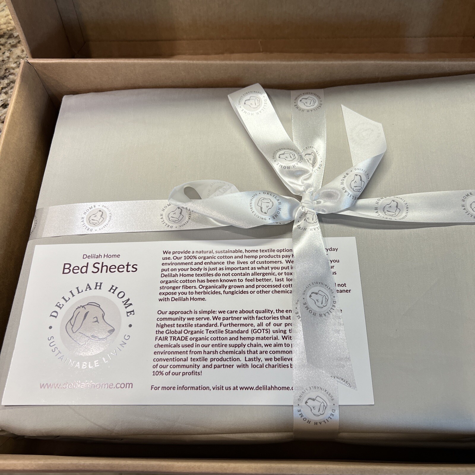 NEW Delilah Home Sustainable Living Duvet, (Queen) Grey NEW Delilah Home Sustainable Living Duvet, (Queen) Grey