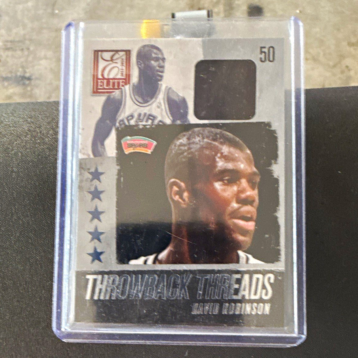 Panini 2013-14 Elite Throwback Threads David Robinson #9 MEM Spurs Panini 2013-14 Elite Throwback Threads David Robinson #9 MEM Spurs