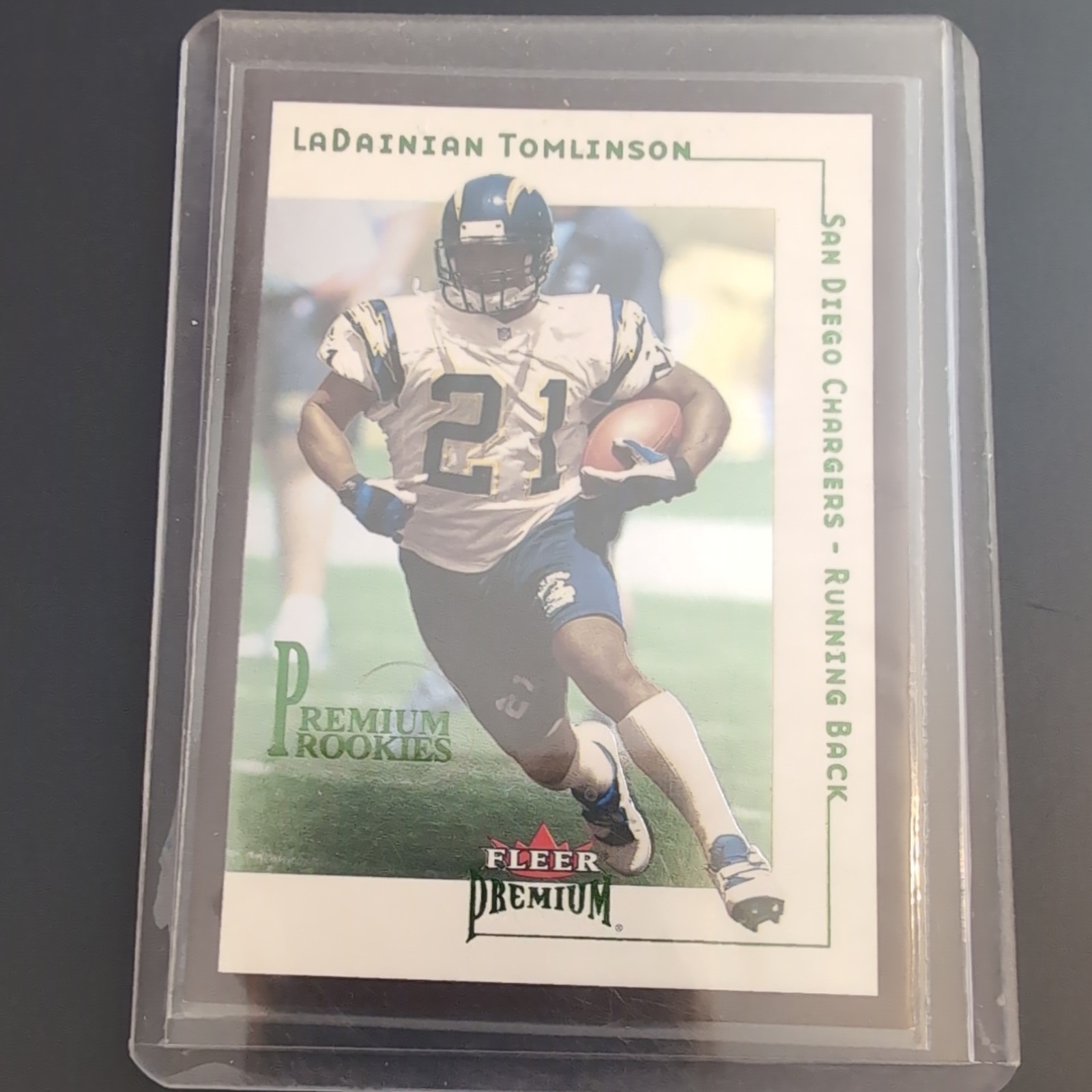 2001 Fleer Premium LaDainian Tomlinson RC #1559/2001 Chargers serial # (rc) 2001 Fleer Premium LaDainian Tomlinson RC #1559/2001 Chargers serial # (rc)