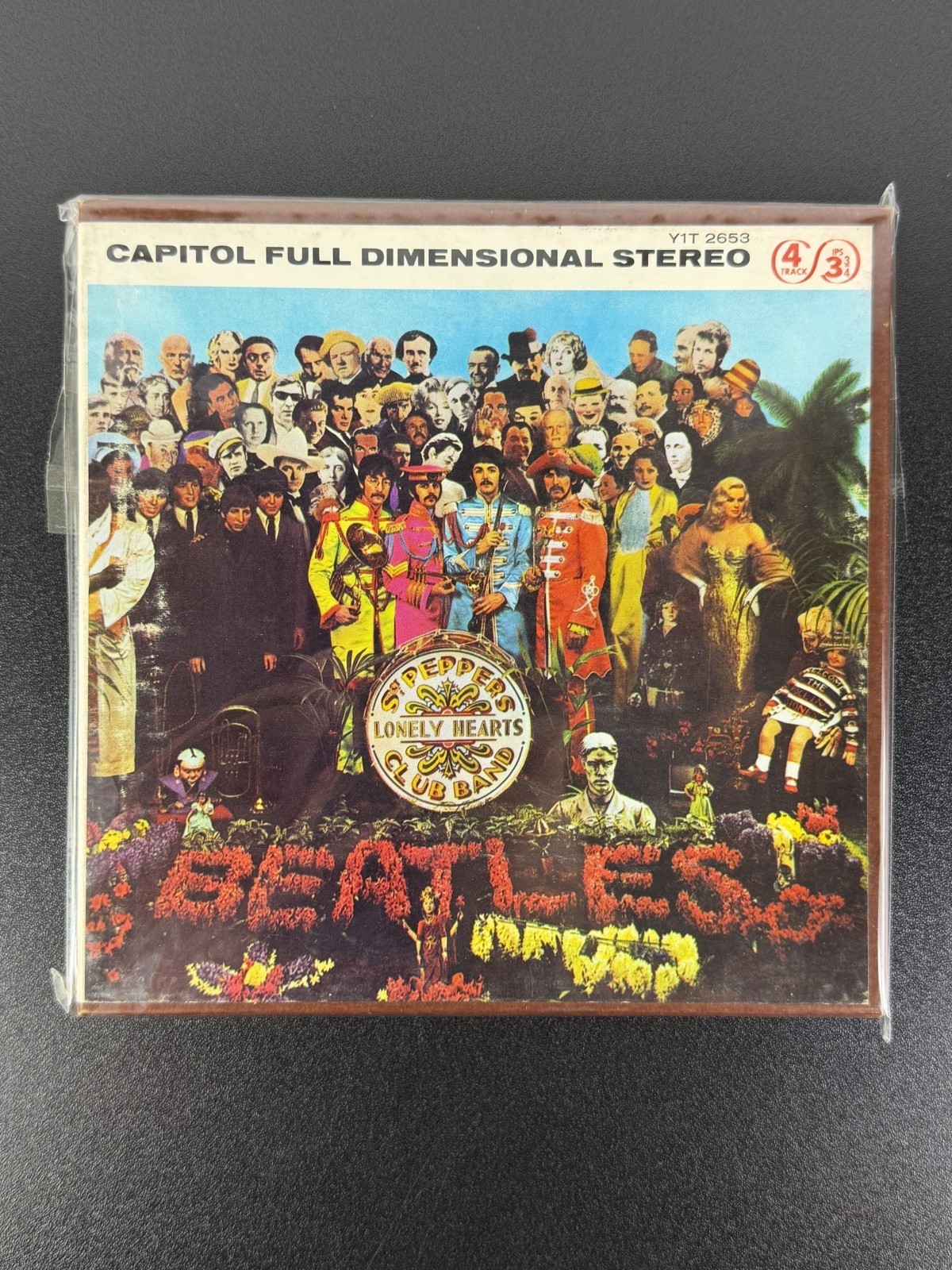 The Beatles Sgt Pepper Reel to Reel Tape Capitol Y1T 2653 4 Track 3 3/4 IPS 1967