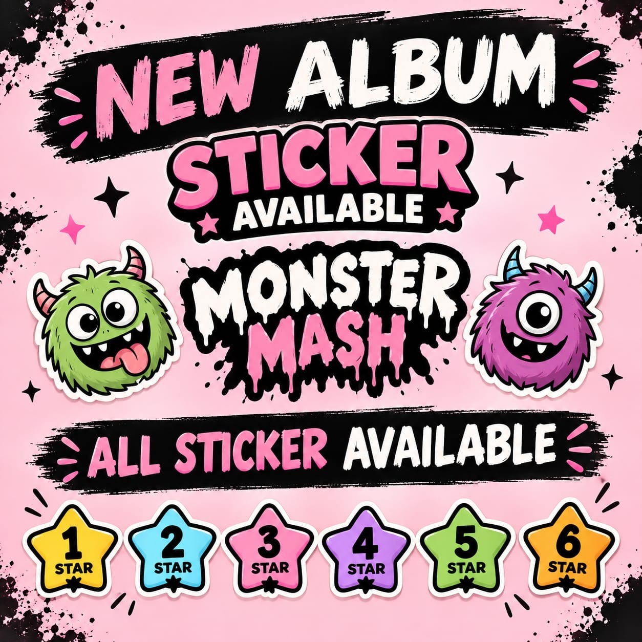 MOGO Stickers Go ( ALL 1-6⭐) Sticker FAST DELIVERY MONSTER MASH CHEAPEST PRICE