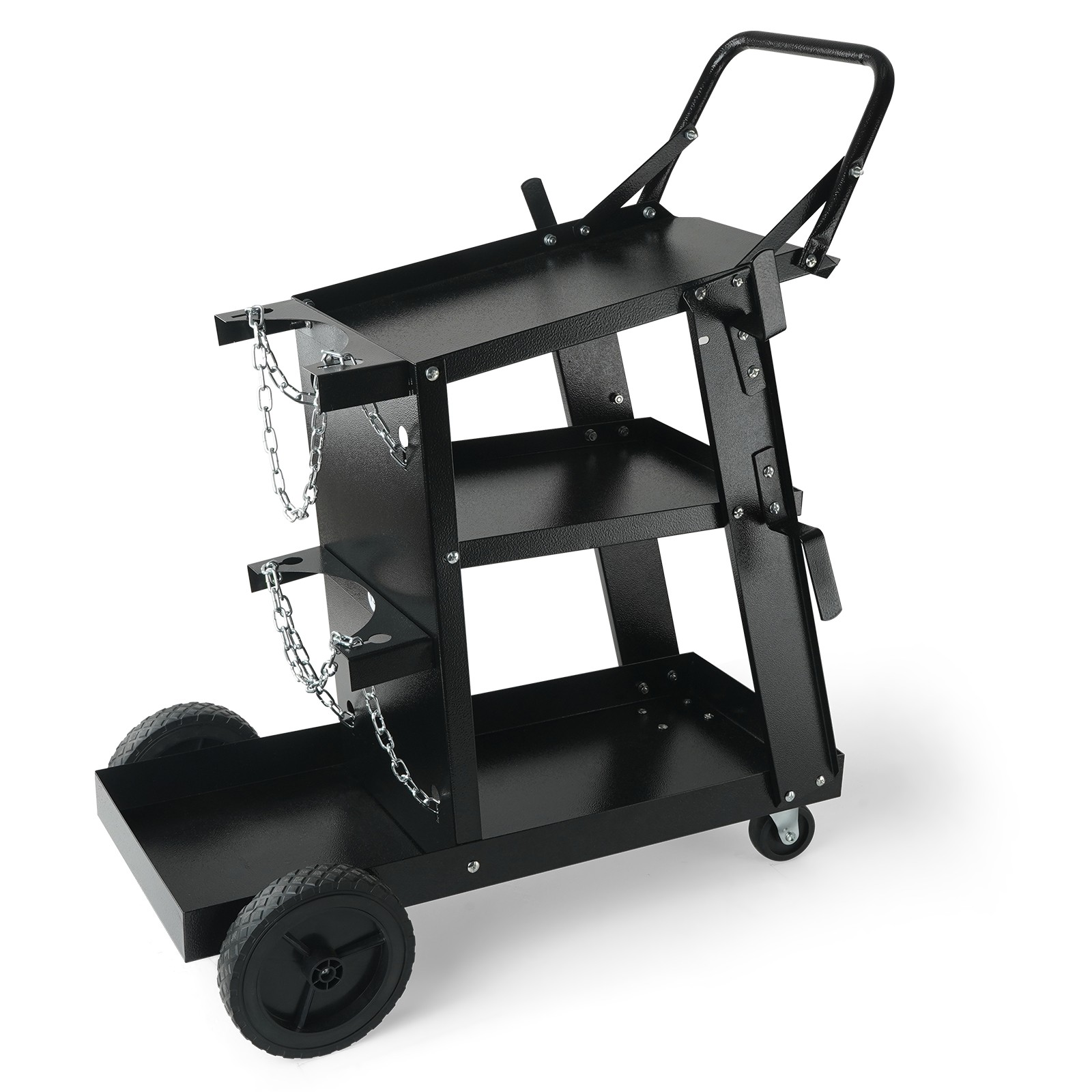 Uimoso Welding Cart 3-Tier 400 LBS Welder Welding Cart with 360° Swivel Wheels