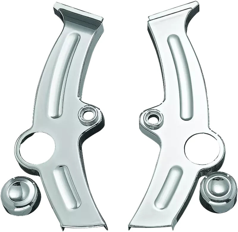Kuryakyn 7851 Chrome Boomerang Frame Covers 2000-2007 Harley Softail FLST FXST Kuryakyn 7851 Chrome Boomerang Frame Covers 2000-2007 Harley Softail FLST FXST