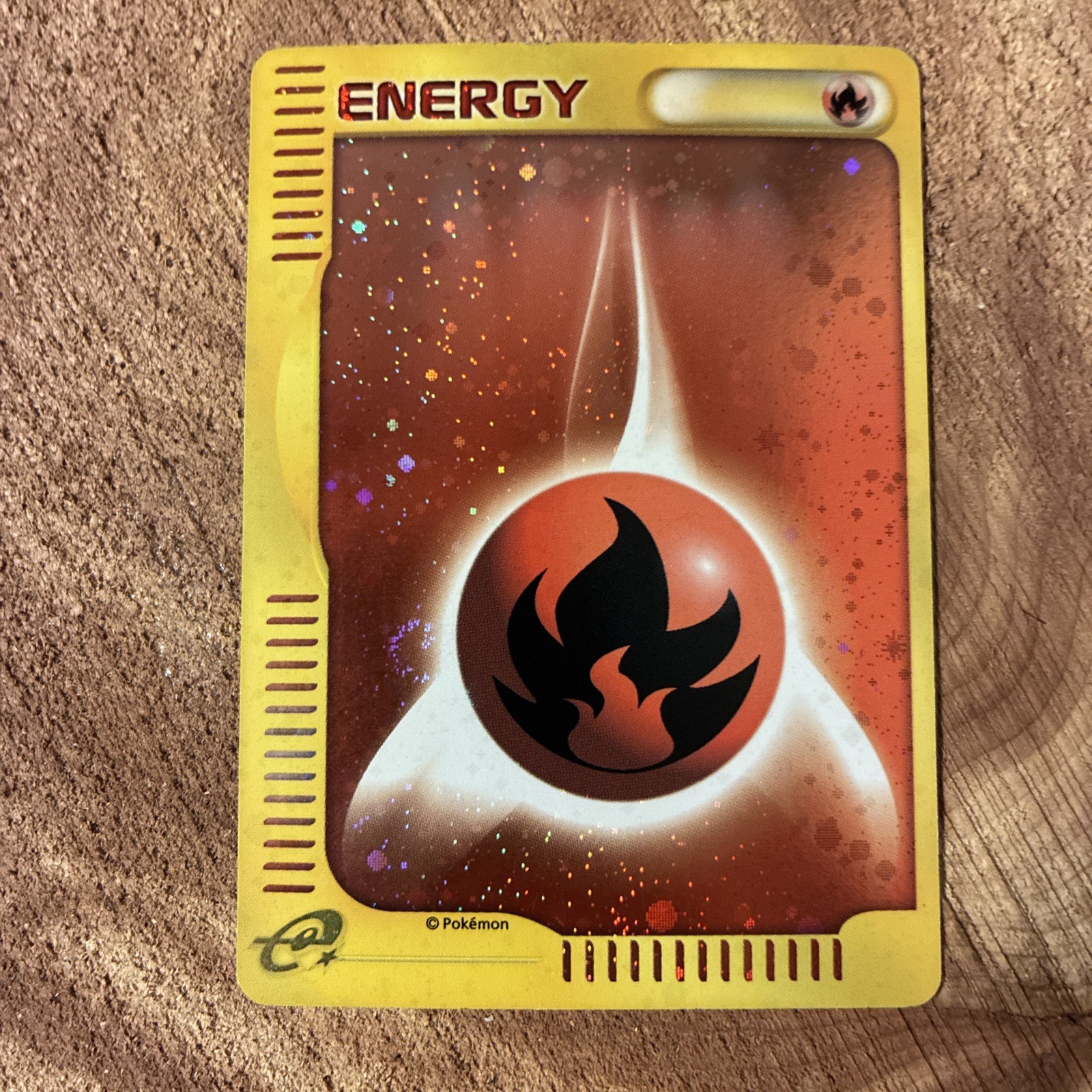Fire Energy Holo SWIRL Mcdonald\'s E Minimum Pack Japanese Pokemon 2002 Fire Energy Holo SWIRL Mcdonald\'s E Minimum Pack Japanese Pokemon 2002