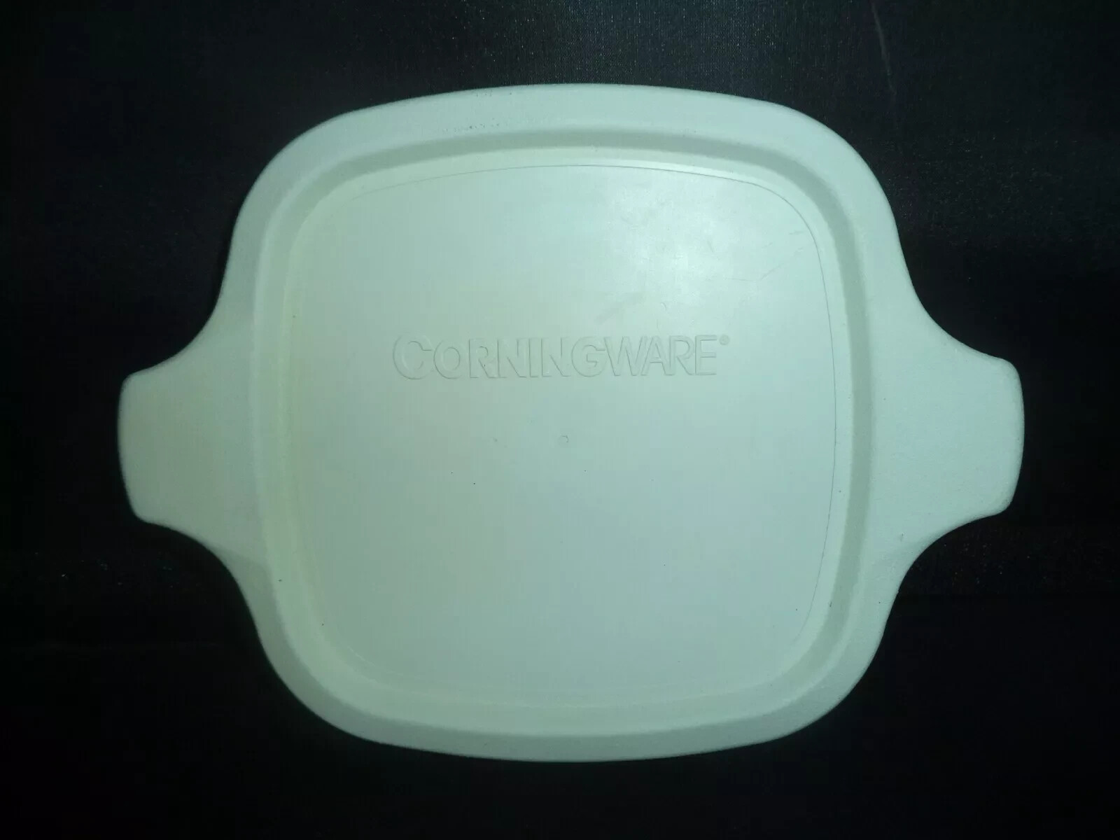 WHITE PLASTIC COVER LID PETITE PANS CORNINGWARE P-41-B &P-43-B WHITE PLASTIC COVER LID PETITE PANS CORNINGWARE P-41-B &P-43-B