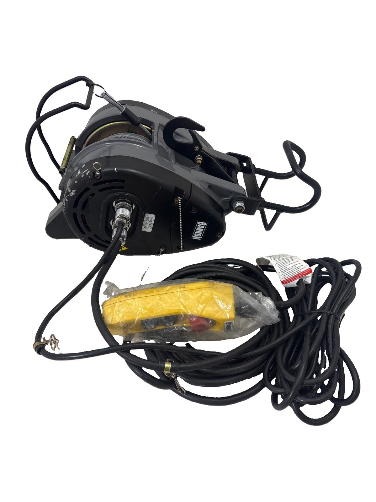 Bannon Compact Electric Cable Hoist, 1100-Lb. Capacity, 95ft. Lift, 110 Volts, Bannon Compact Electric Cable Hoist, 1100-Lb. Capacity, 95ft. Lift, 110 Volts,