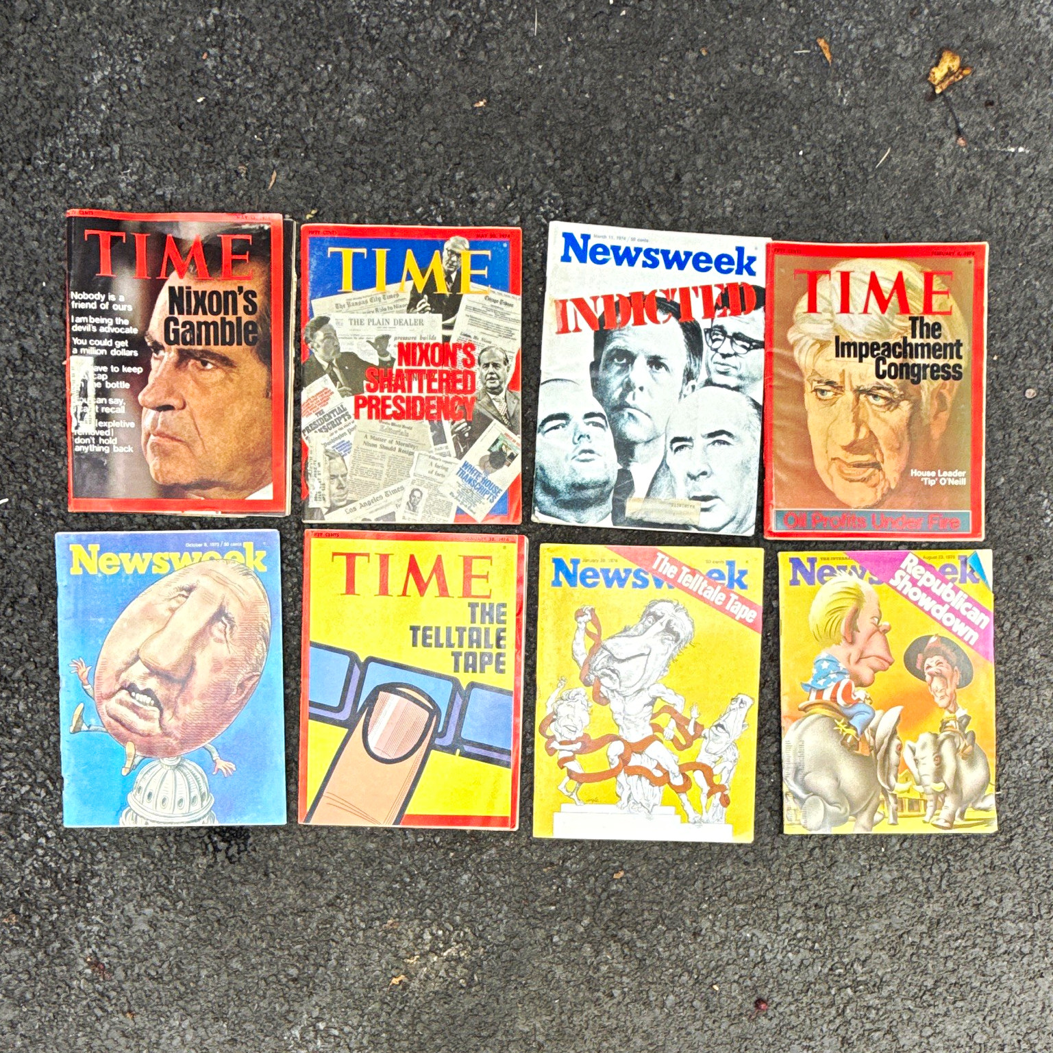 Time & Newsweek 1974 Illustrated Politics News Magazines Lot, Feb & May Time & Newsweek 1974 Illustrated Politics News Magazines Lot, Feb & May