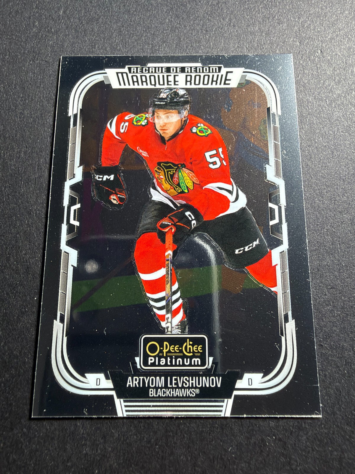 Upper Deck 2025-26 O-Pee-Chee Platinum Marquee Rookie Artyom Levshunov #218 Upper Deck 2025-26 O-Pee-Chee Platinum Marquee Rookie Artyom Levshunov #218