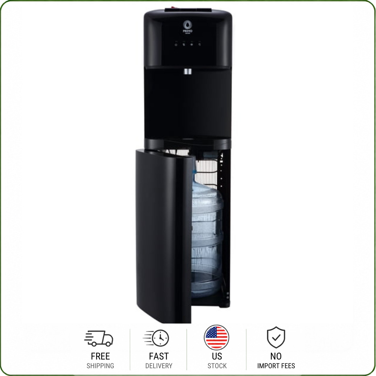 Primo Bottom Load Classic Water Dispenser Hot Cold 3 5 Gallon Bottle Cooler
