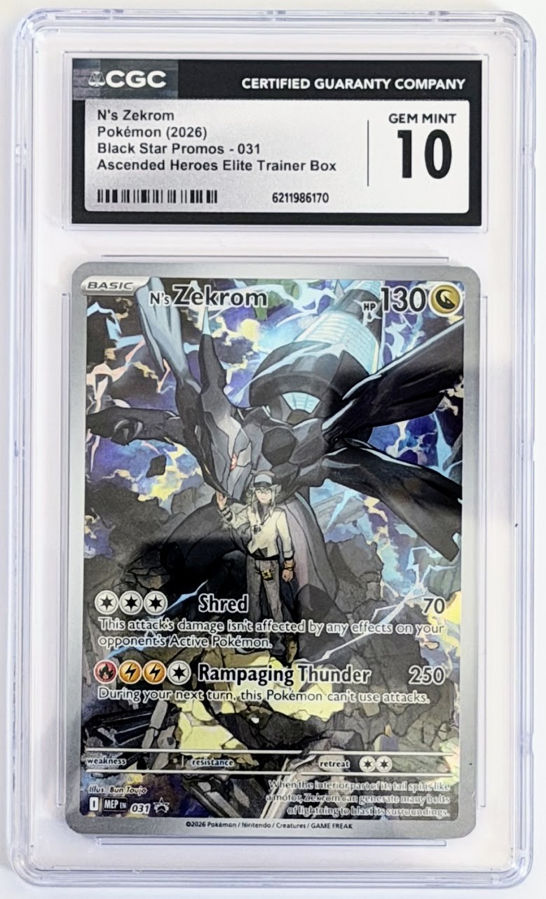 Pokemon TCG N\'s Zekrom ENG \'26 Black Star Promos #031 Holo Promo CGC 10 Pokemon TCG N\'s Zekrom ENG \'26 Black Star Promos #031 Holo Promo CGC 10