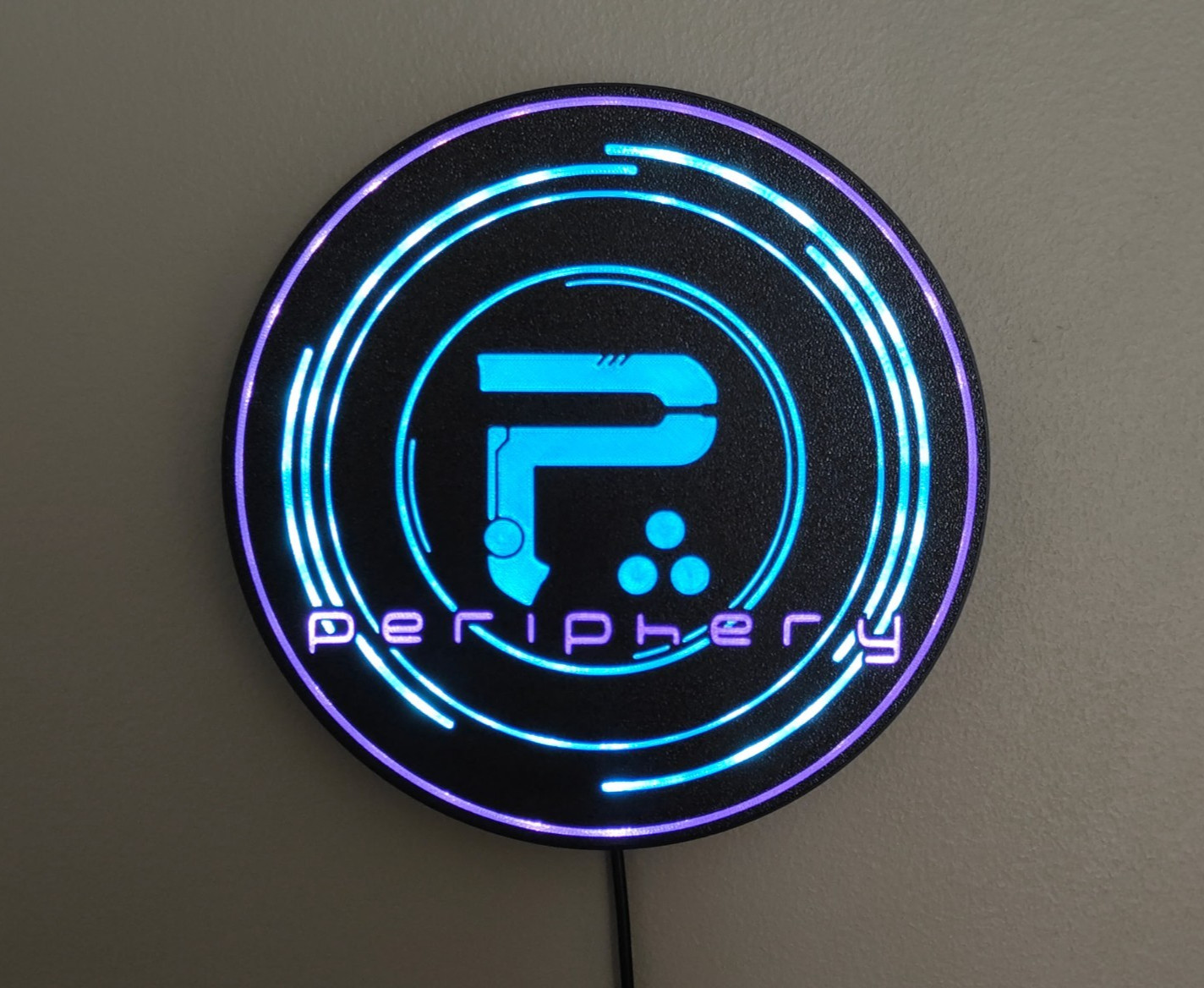 PERIPHERY metalcore band logo illuminated sign PERIPHERY metalcore band logo illuminated sign