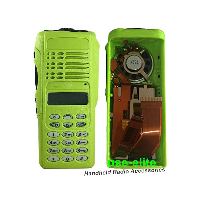 Green Replacement Housing Case W/ Speaker LCD for  HT1250 Full Keypad Radio