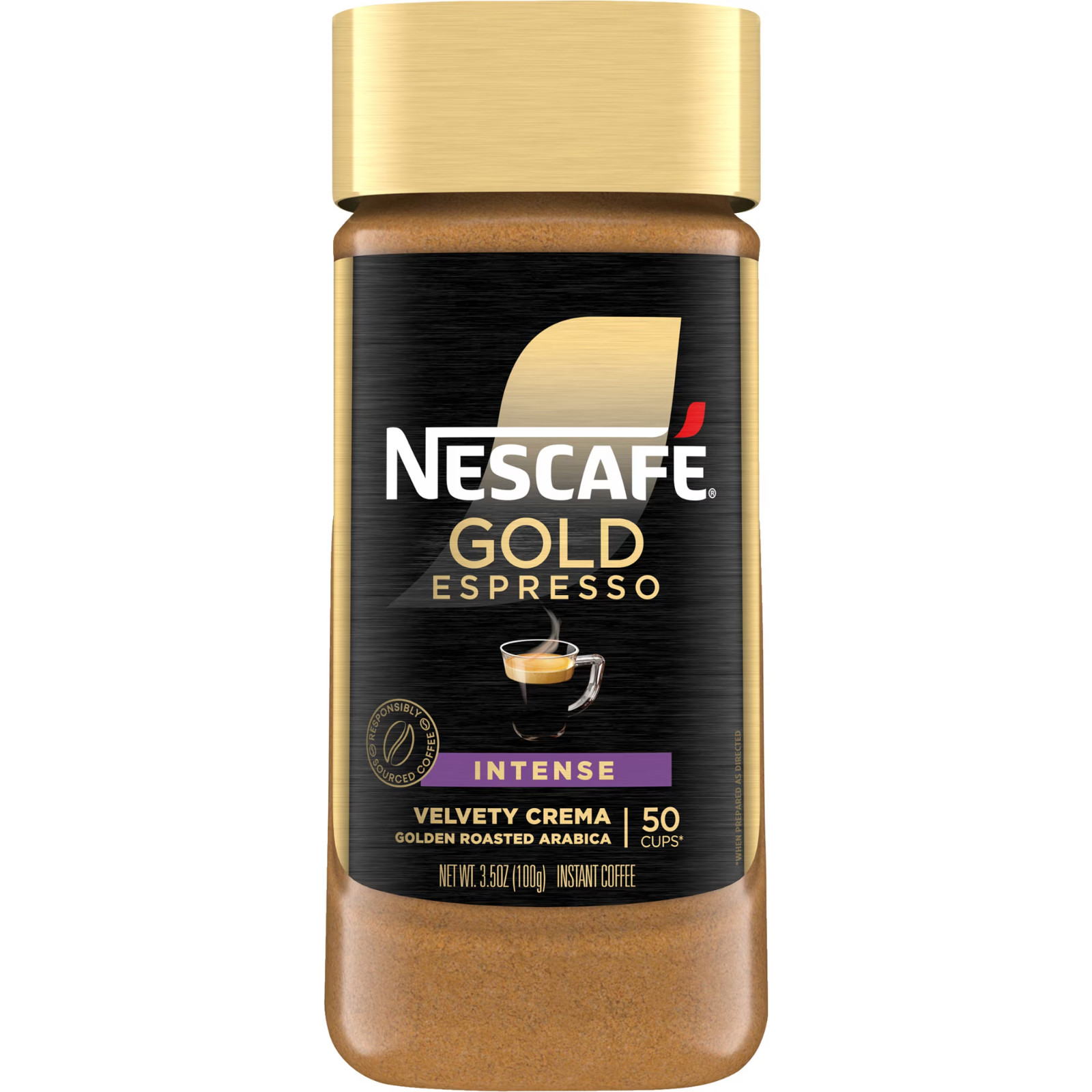 NESCAFÉ Gold Espresso Intense, Instant Coffee, 3.5 oz NESCAFÉ Gold Espresso Intense, Instant Coffee, 3.5 oz