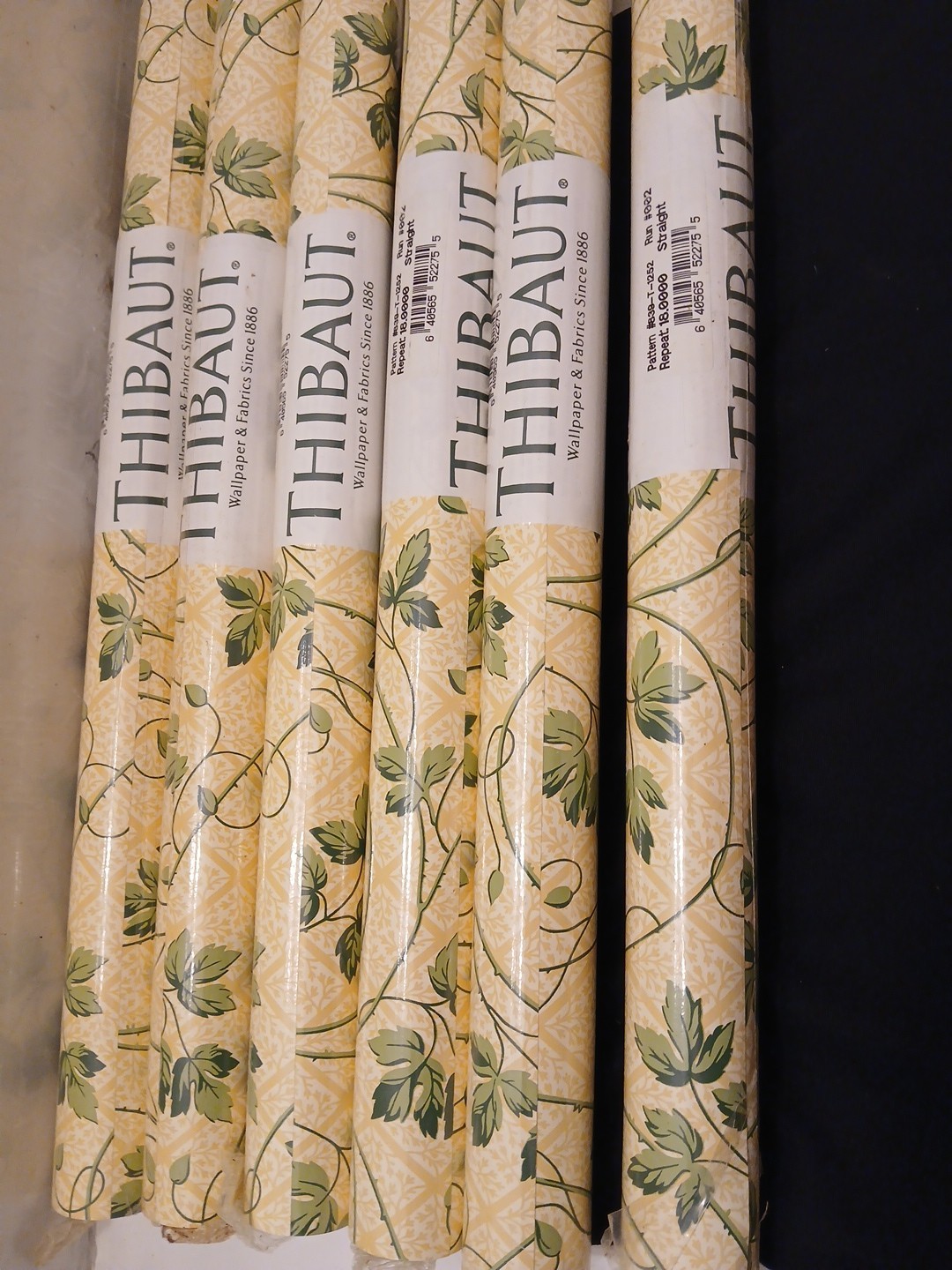 Vintage THIBAUT Wallpaper 6 Rolls