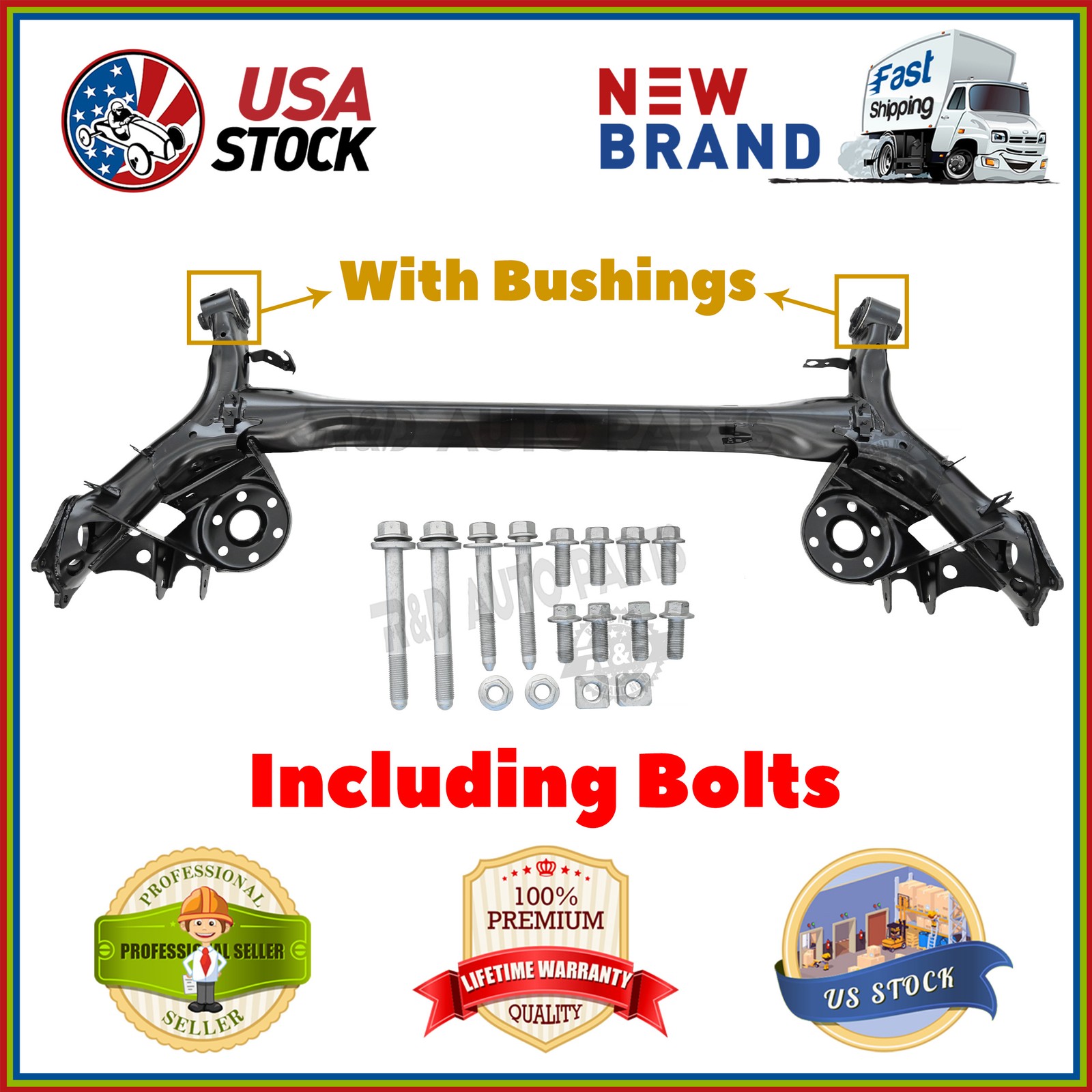 Rear Axle Beam Subframe Crossmember for Toyota Prius 10-15 Scion XB AZE151 08-15 Rear Axle Beam Subframe Crossmember for Toyota Prius 10-15 Scion XB AZE151 08-15
